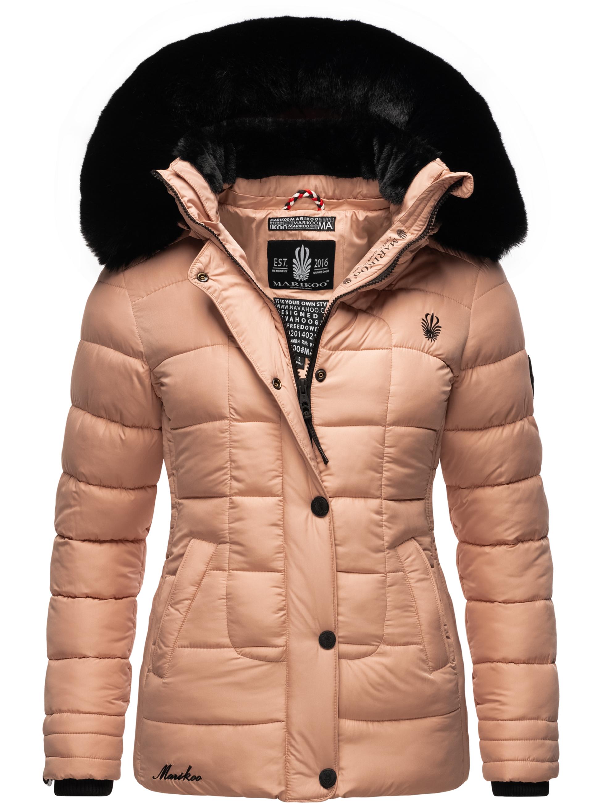 Winter Steppjacke mit Kapuze "Qesraa" Rose