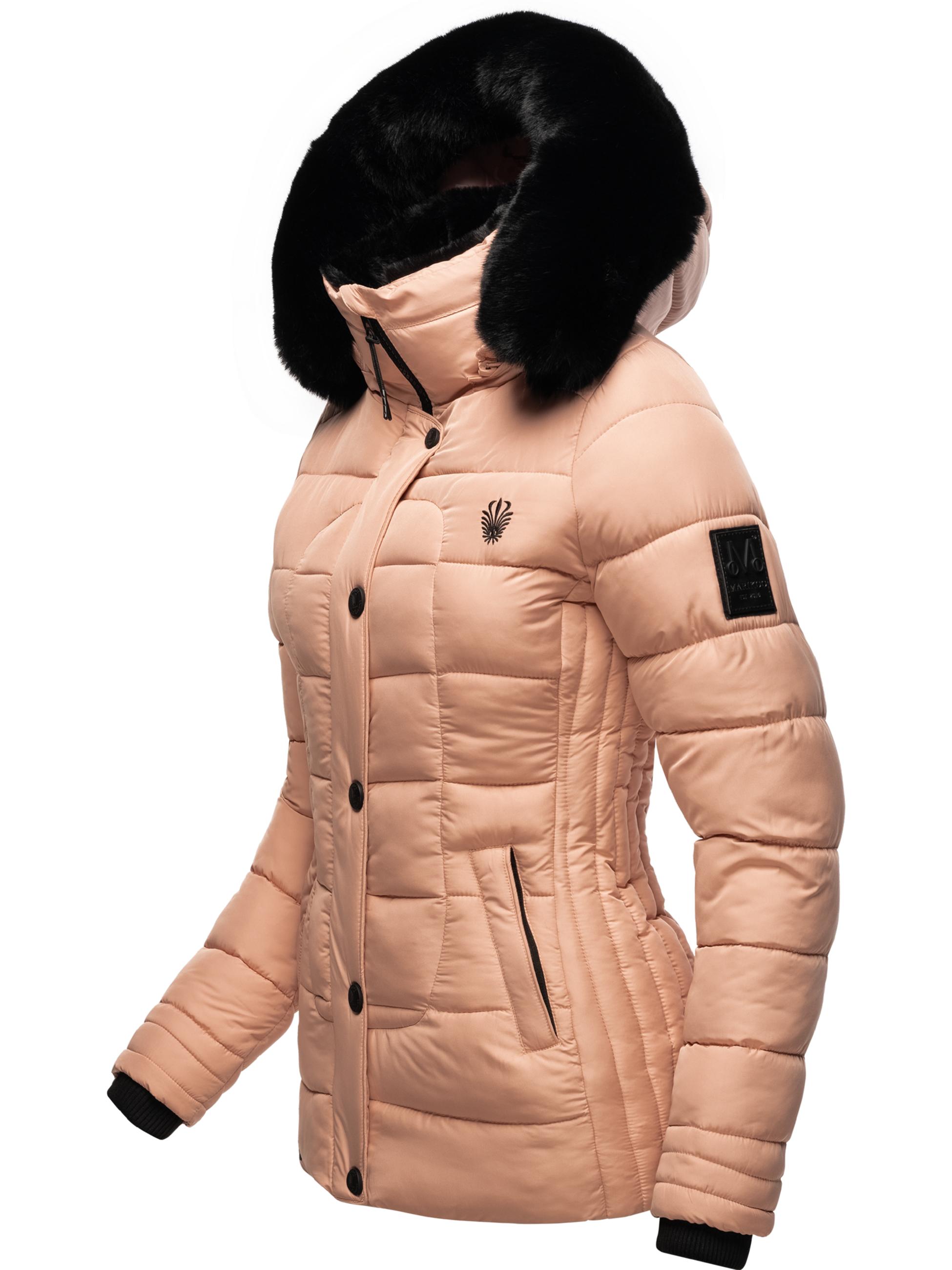 Winter Steppjacke mit Kapuze "Qesraa" Rose