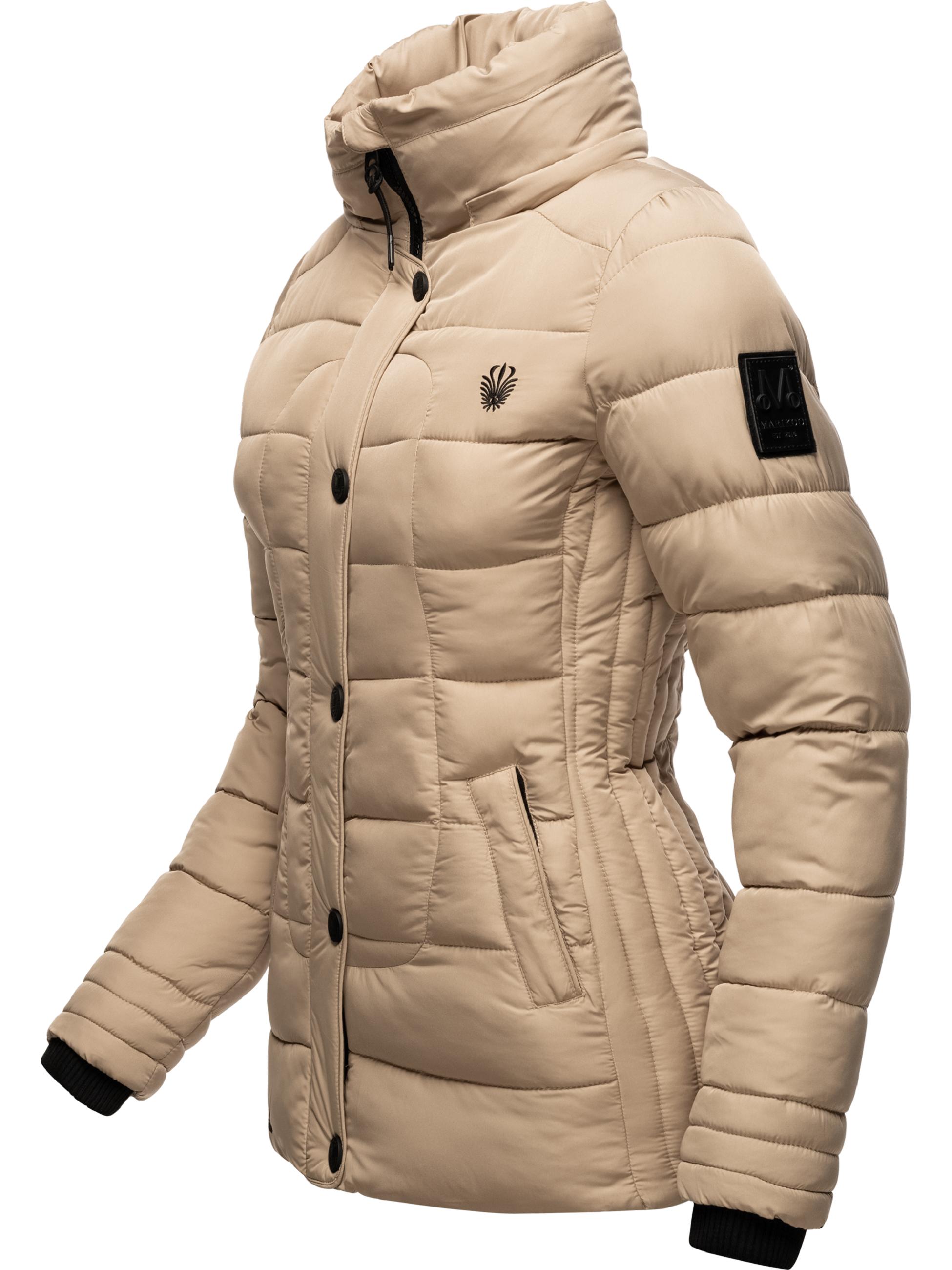 Winter Steppjacke mit Kapuze "Qesraa" Taupe