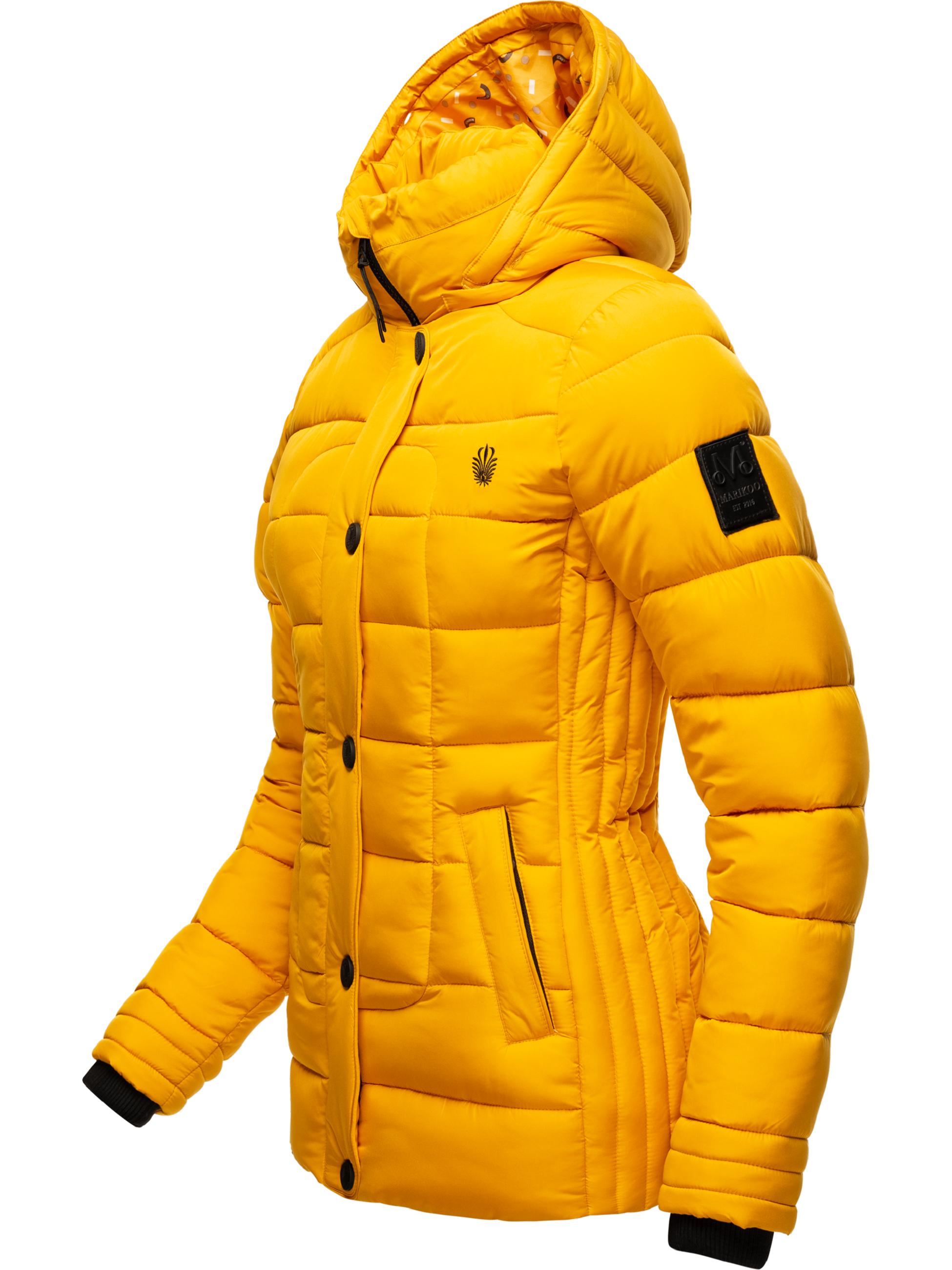 Winter Steppjacke mit Kapuze "Qesraa" Yellow