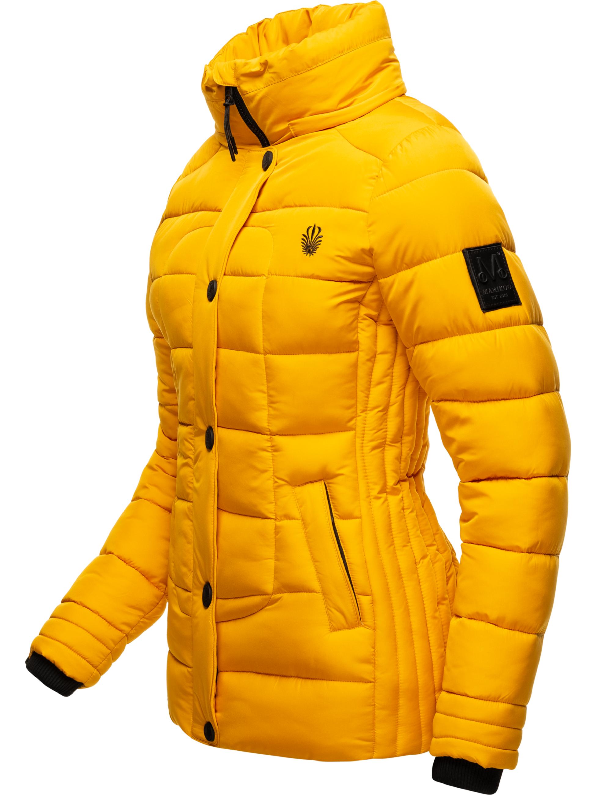 Winter Steppjacke mit Kapuze "Qesraa" Yellow