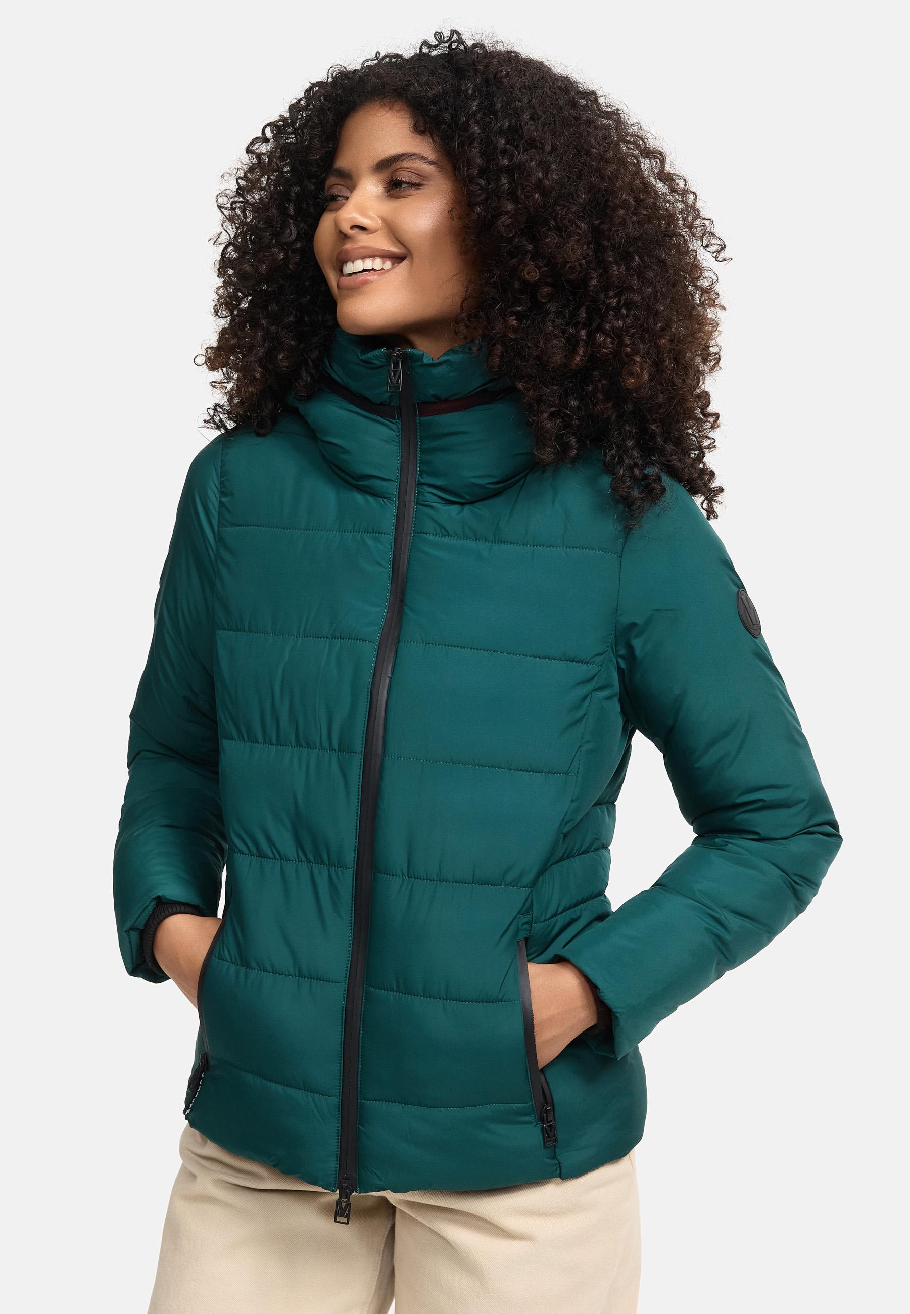 Steppjacke mit Kapuze "Radaa 16" Evergreen