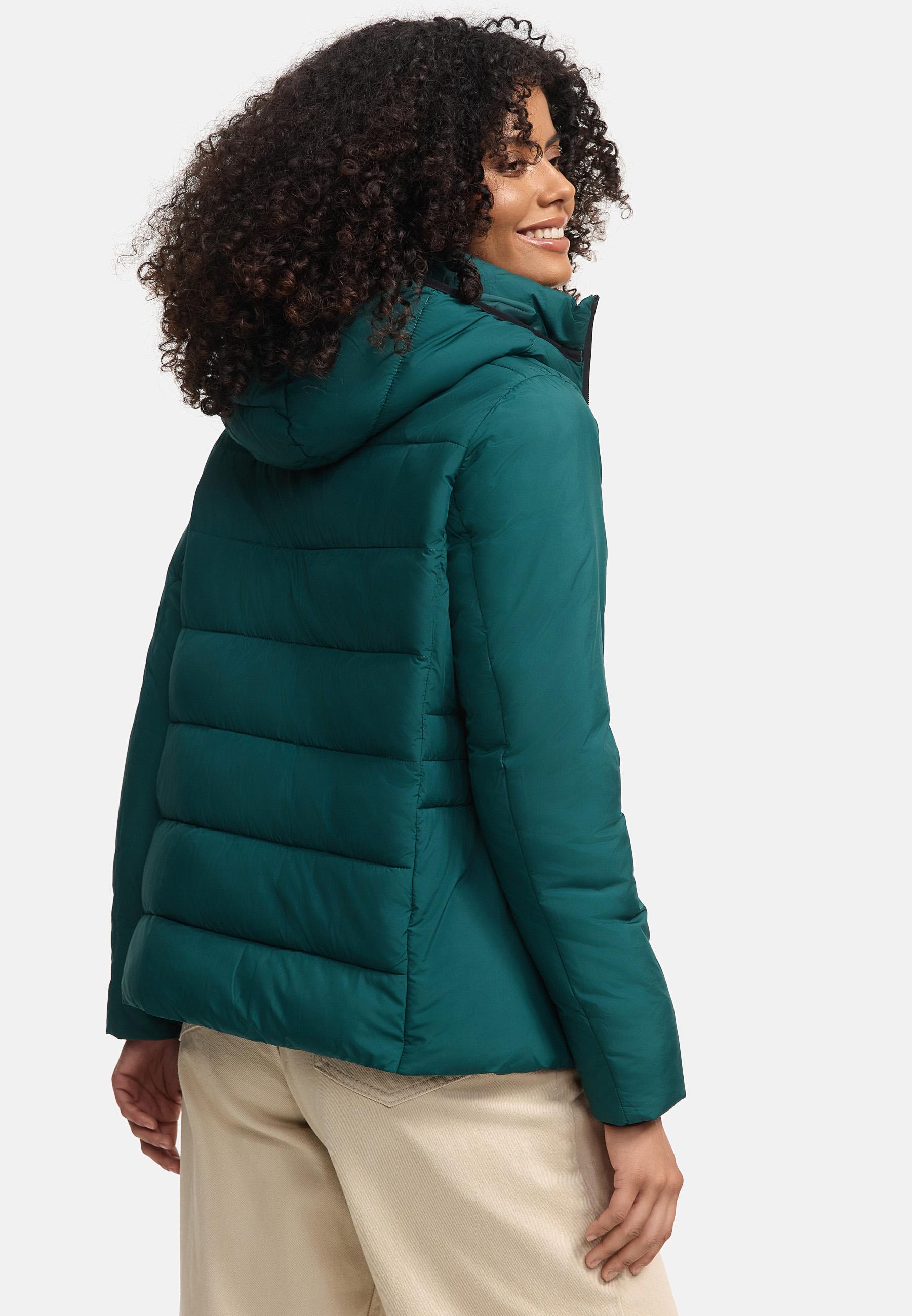 Steppjacke mit Kapuze "Radaa 16" Evergreen