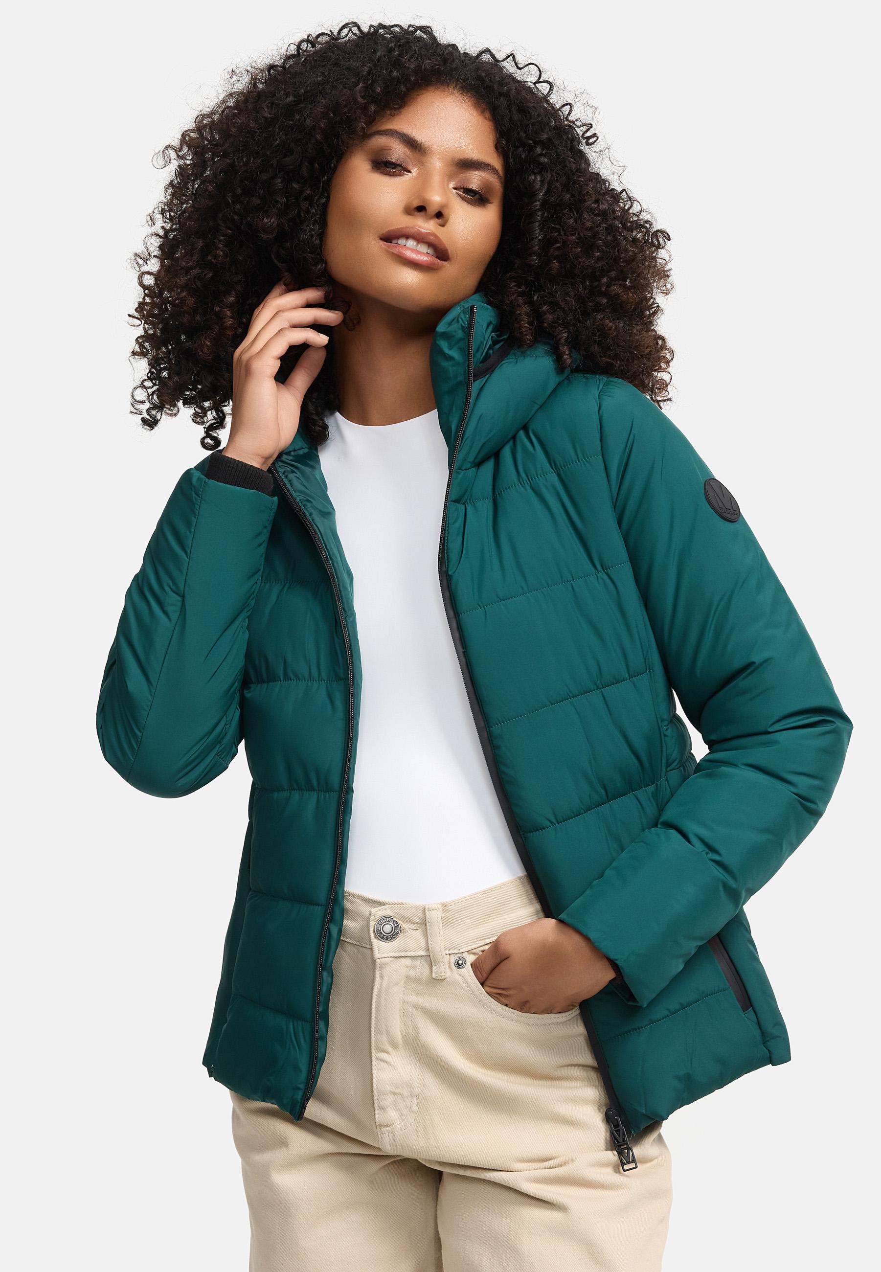 Steppjacke mit Kapuze "Radaa 16" Evergreen