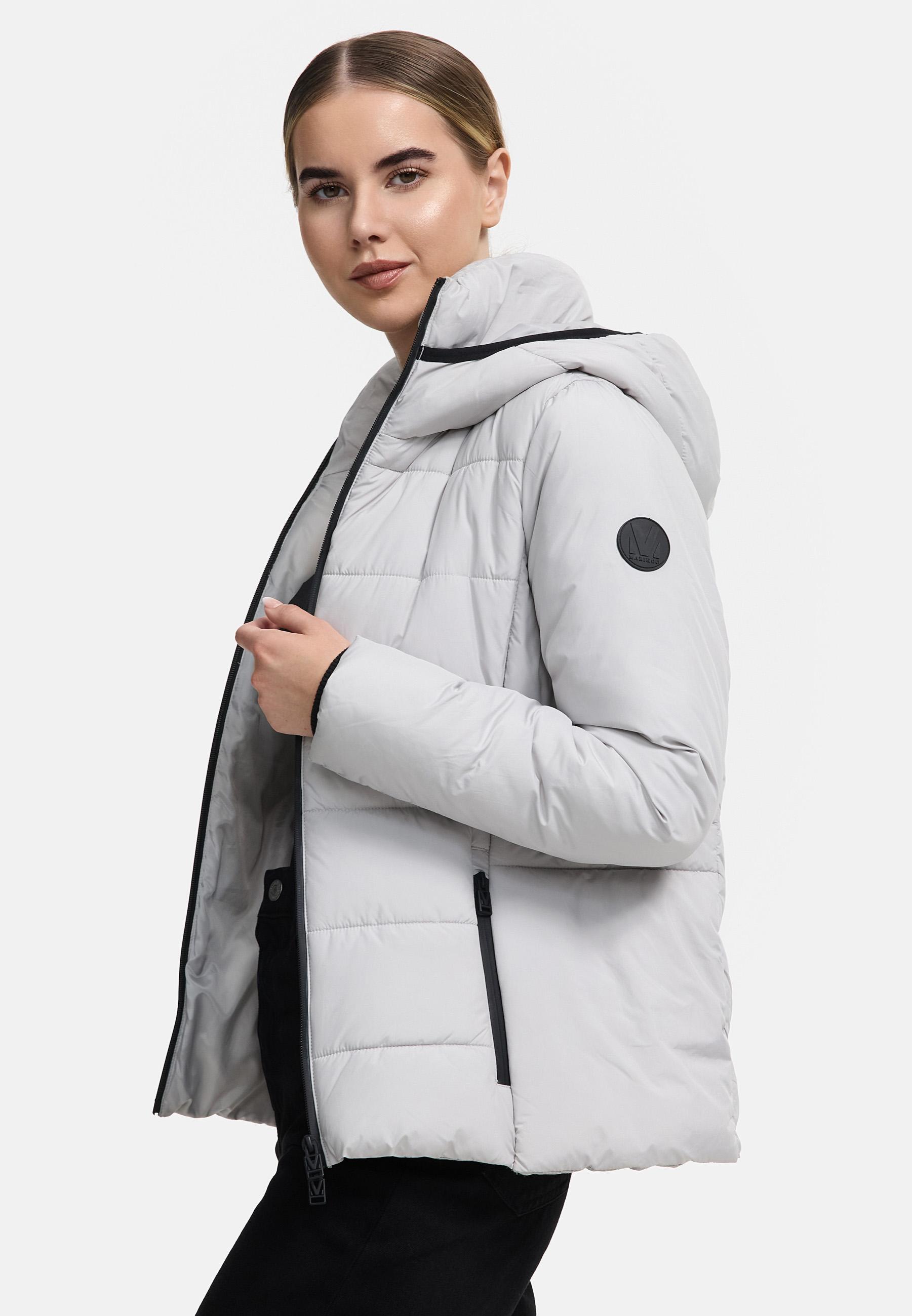 Steppjacke mit Kapuze "Radaa 16" Light Grey