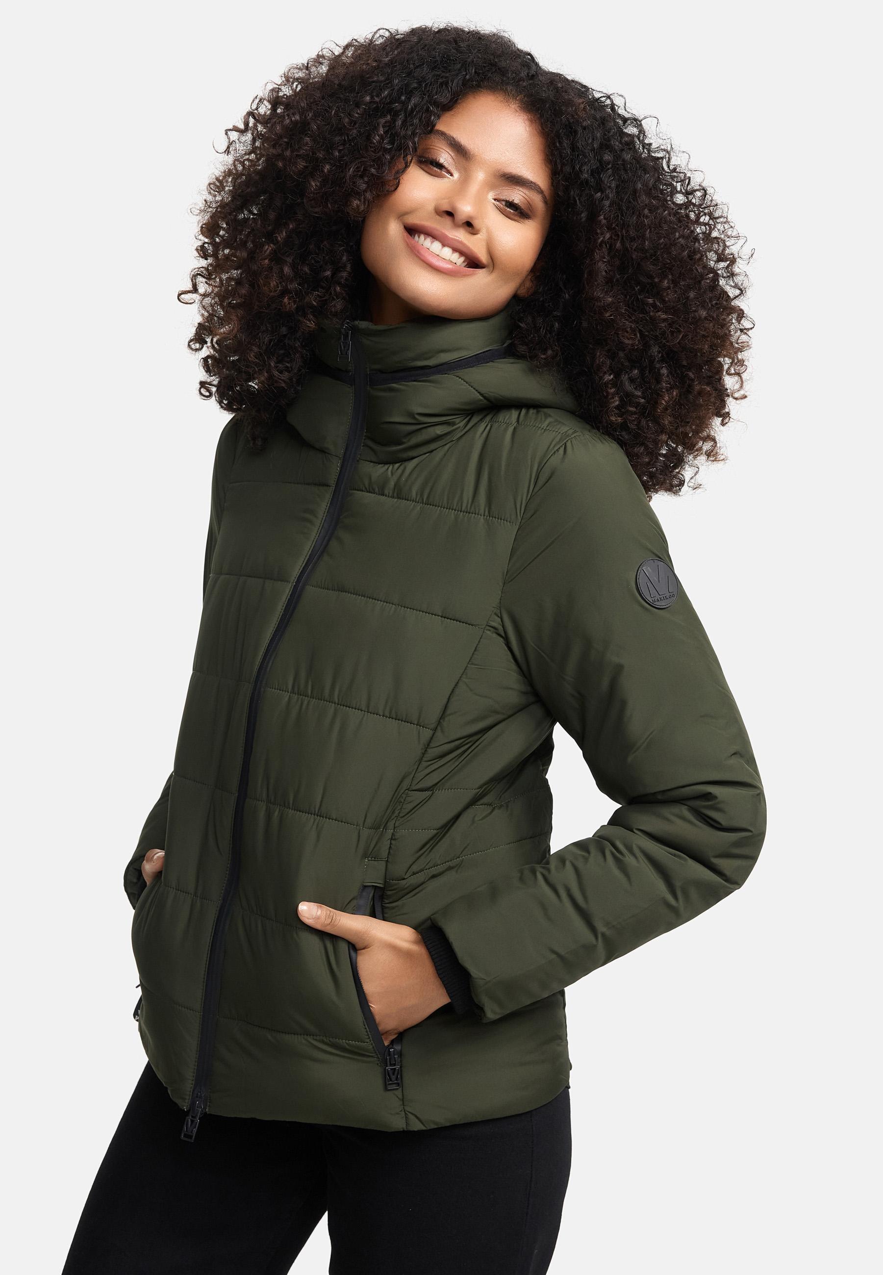 Steppjacke mit Kapuze "Radaa 16" Olive