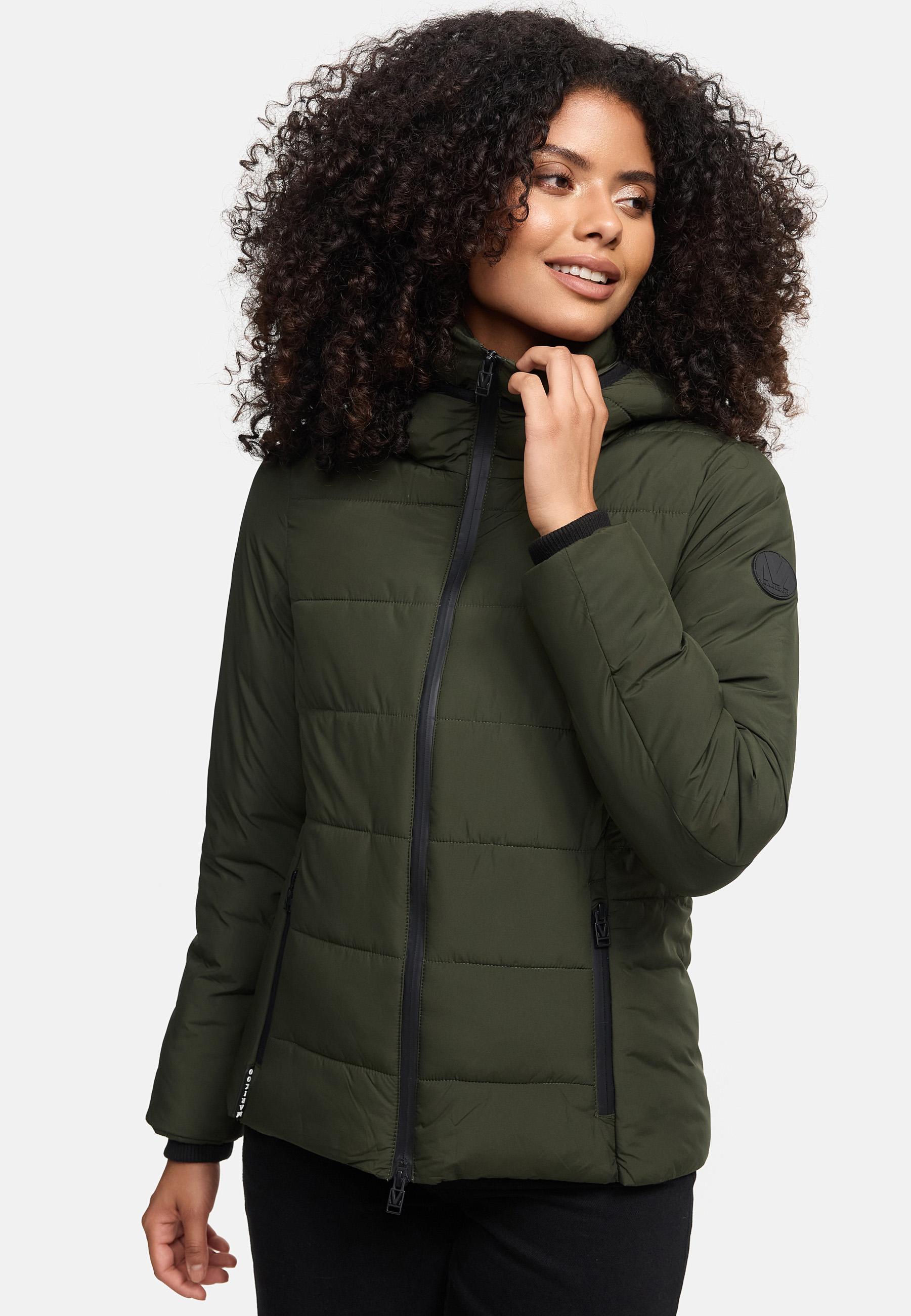 Steppjacke mit Kapuze "Radaa 16" Olive