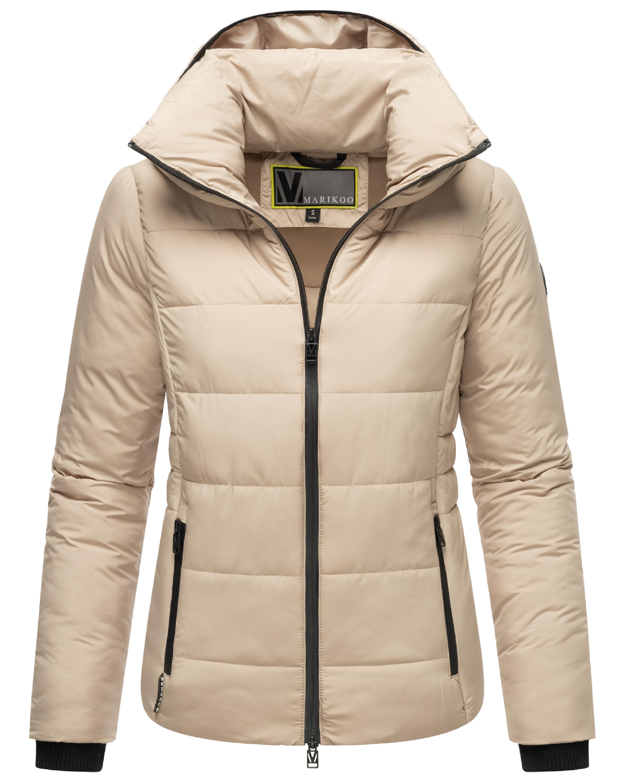 Steppjacke mit Kapuze "Radaa 16" Taupe Grey