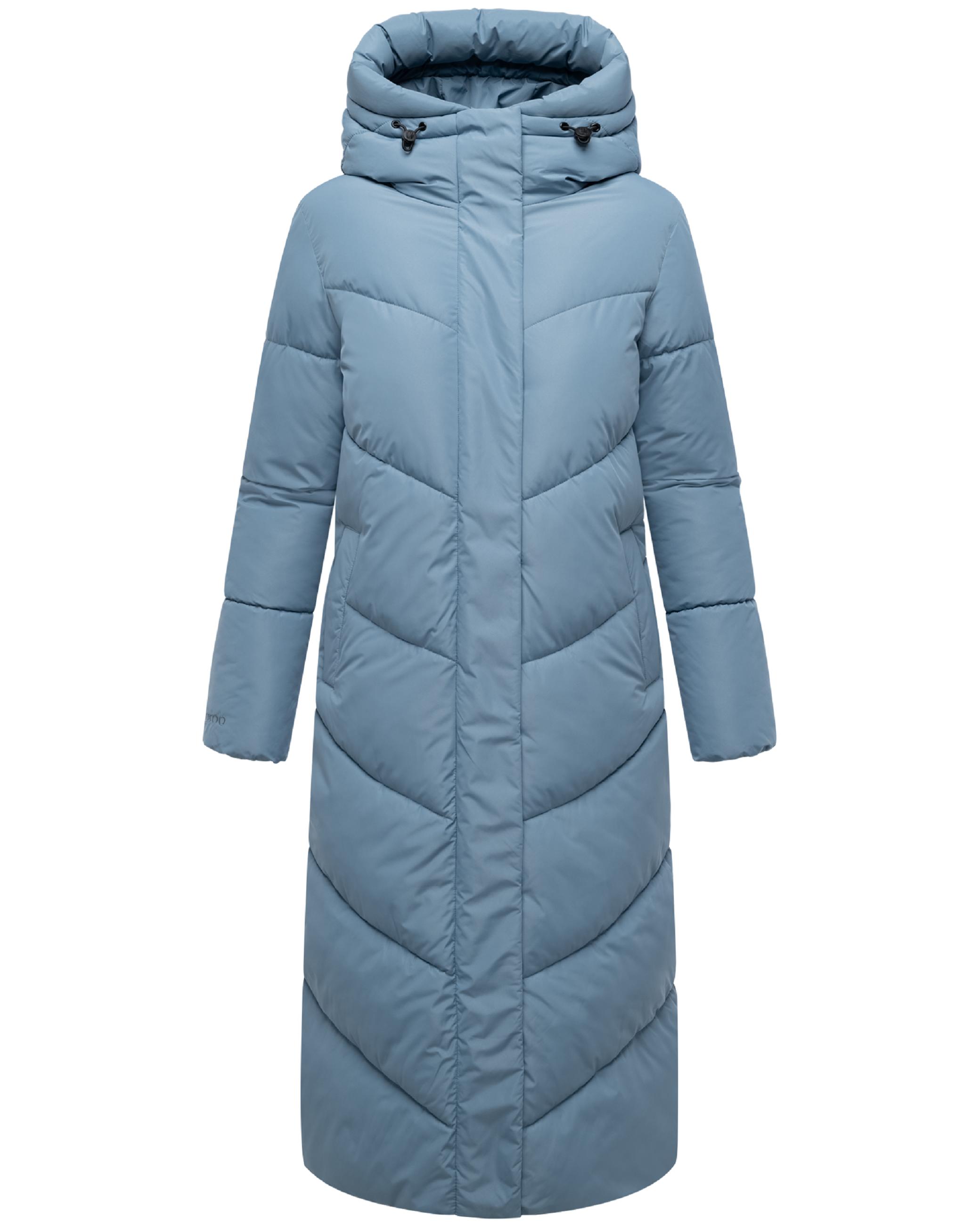 Extralanger Winter Steppmantel mit Kapuze "Ranjaa XVI" Powder Blue