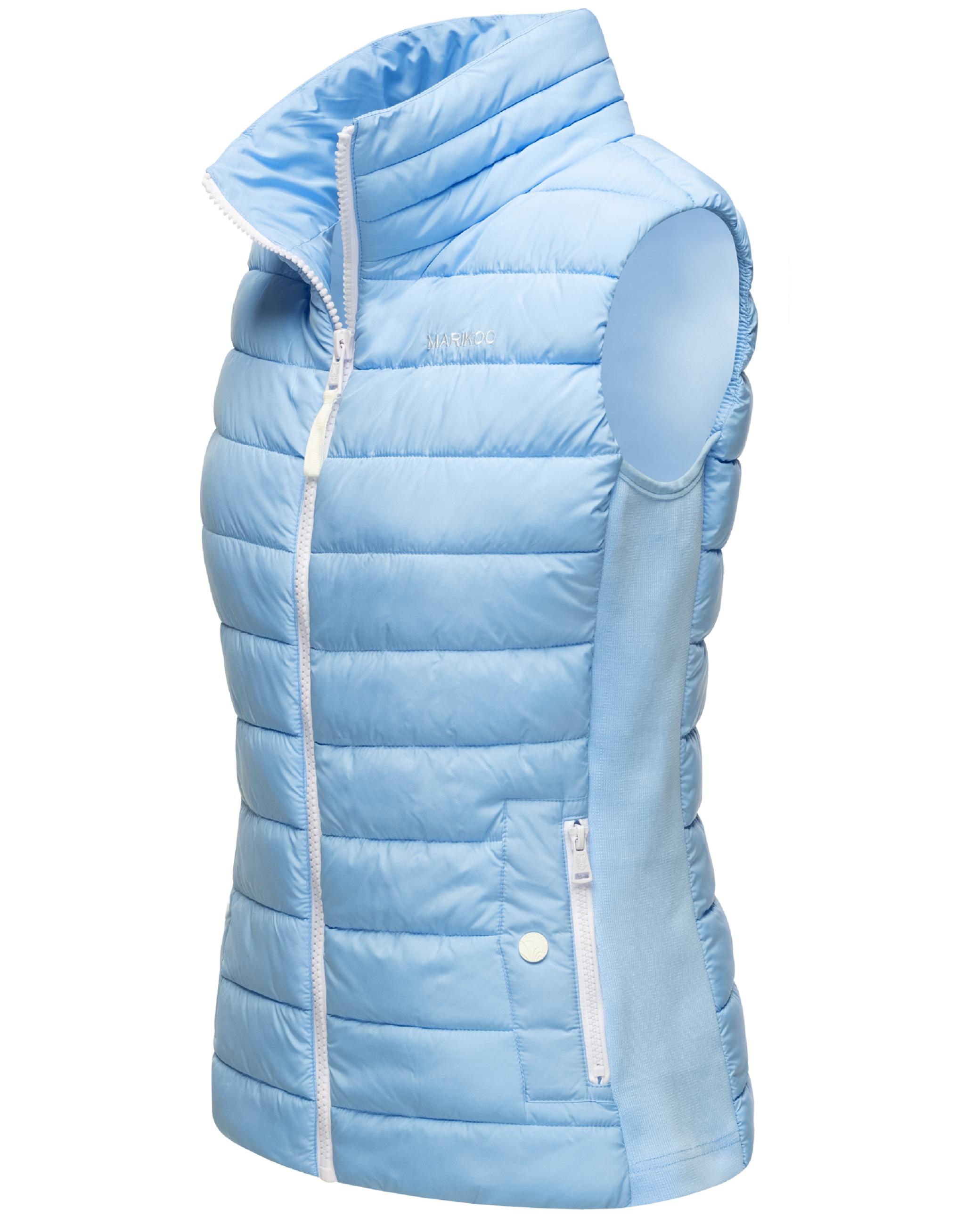 Leichte Steppweste mit seitlichen Rippbündchen "Reimii" Baby Blue