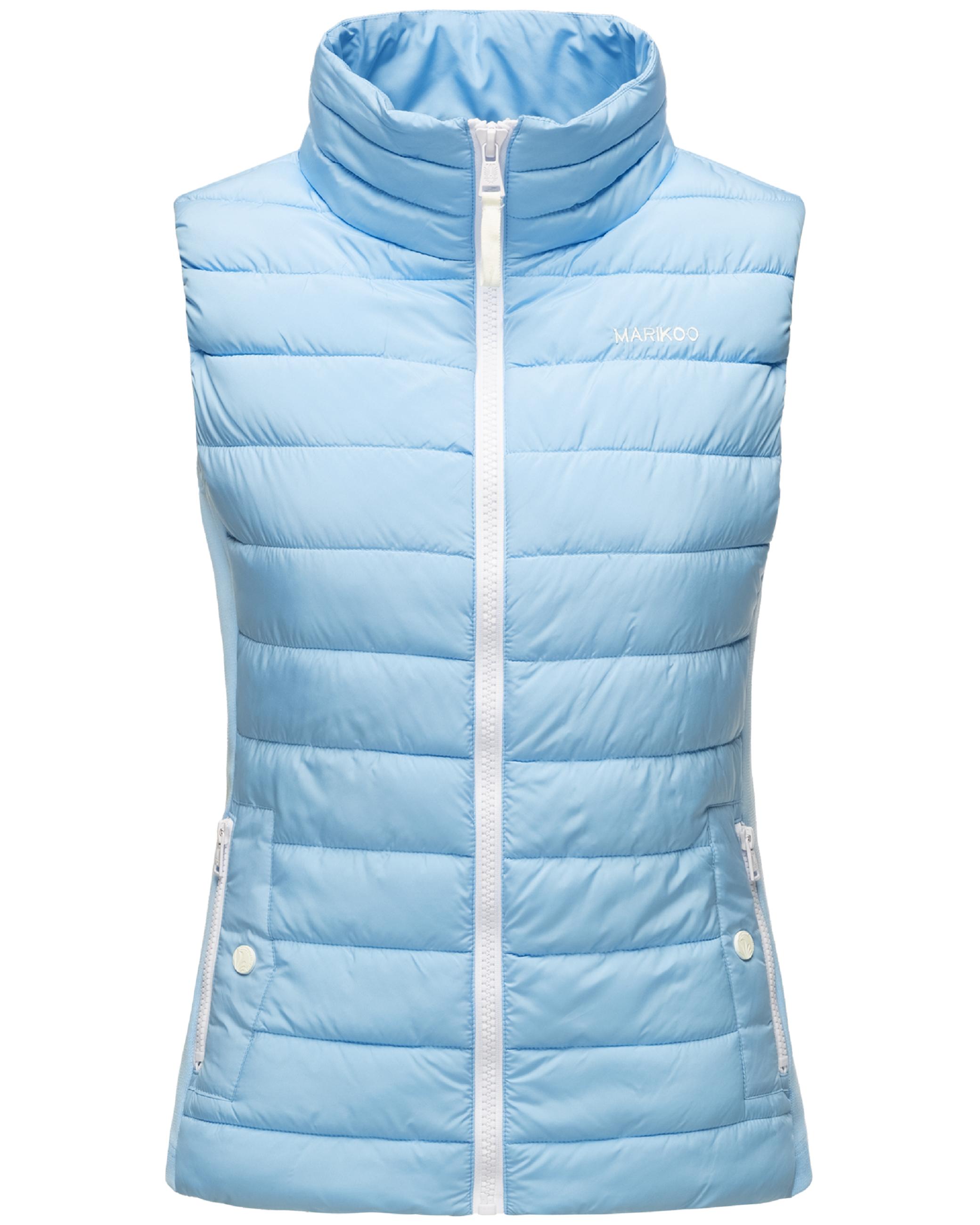 Leichte Steppweste mit seitlichen Rippbündchen "Reimii" Baby Blue
