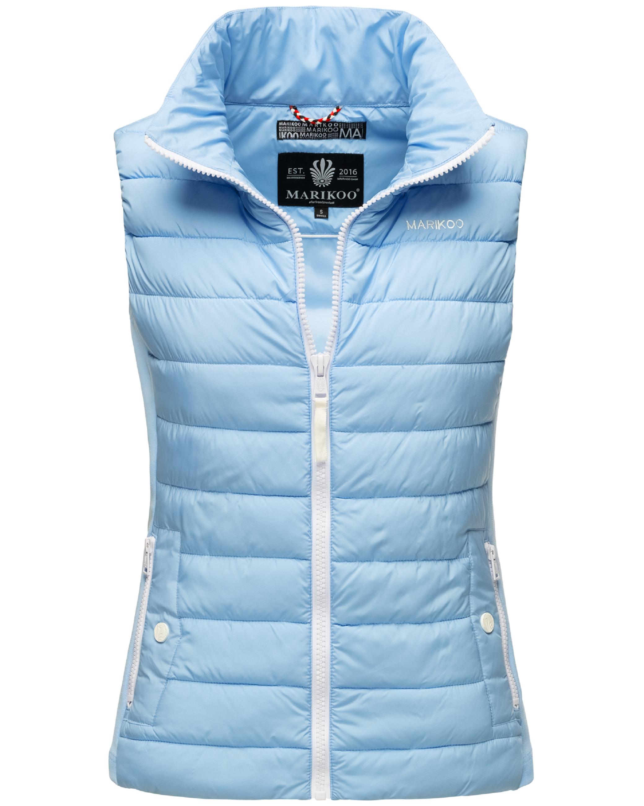 Leichte Steppweste mit seitlichen Rippbündchen "Reimii" Baby Blue