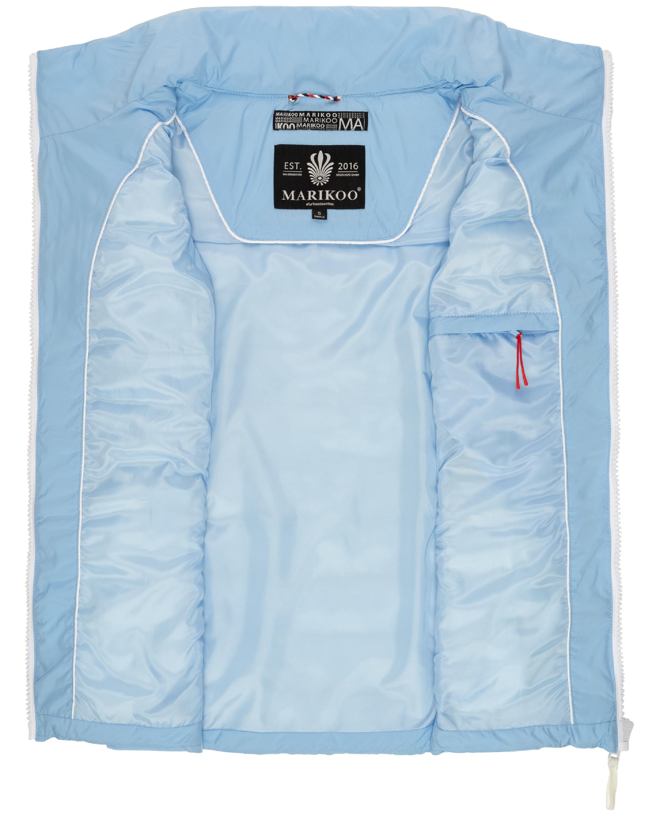 Leichte Steppweste mit seitlichen Rippbündchen "Reimii" Baby Blue