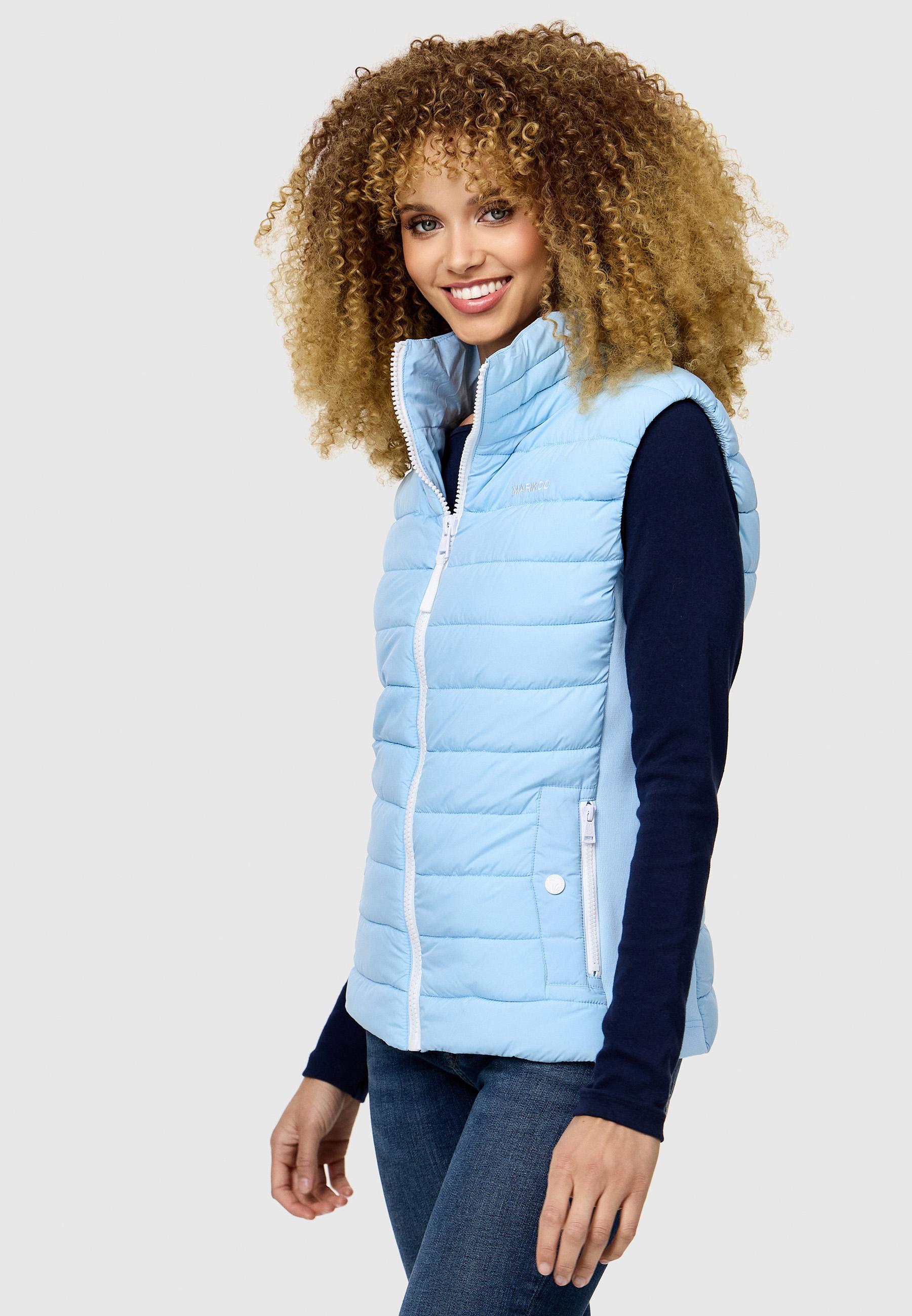 Leichte Steppweste mit seitlichen Rippbündchen "Reimii" Baby Blue