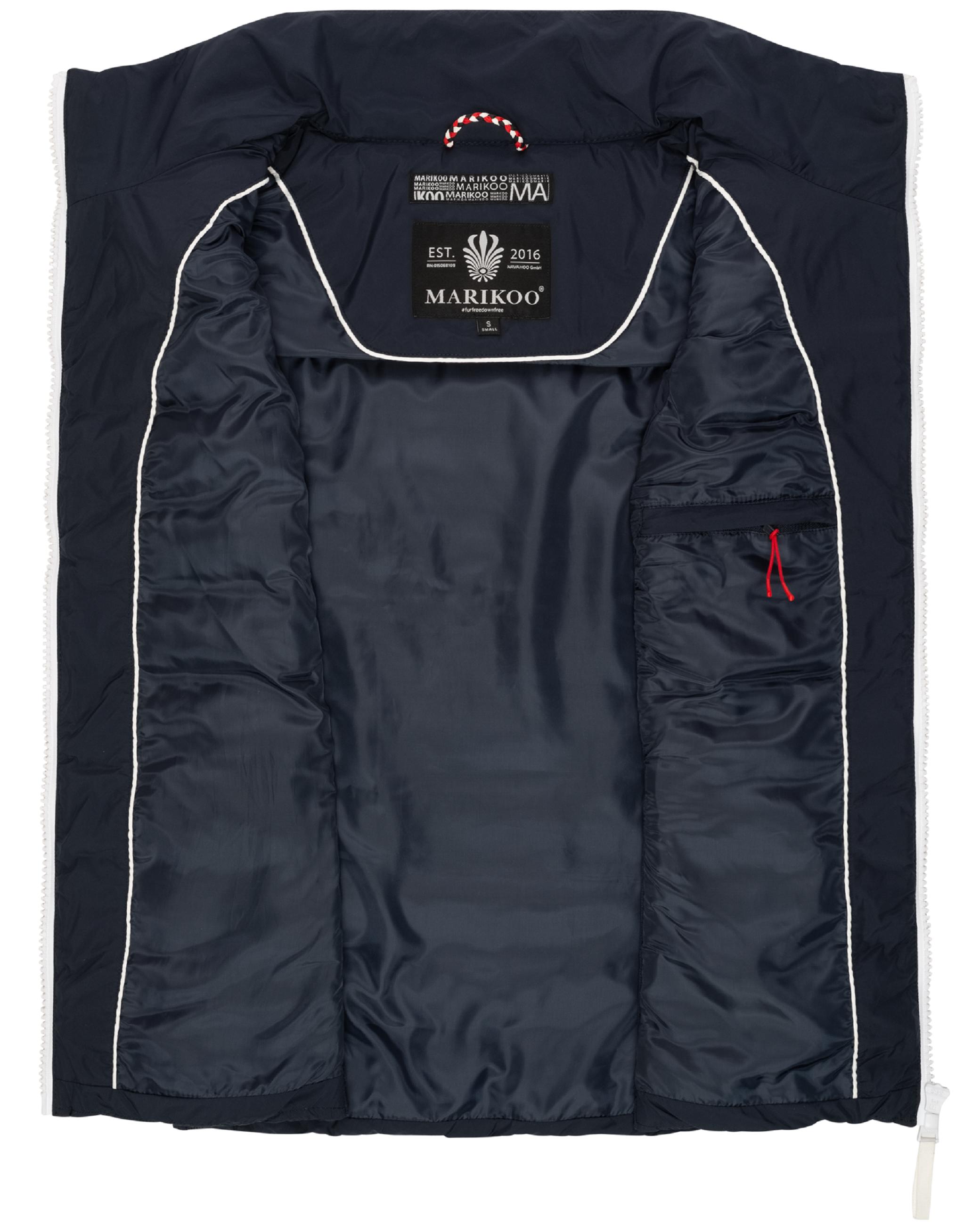 Leichte Steppweste mit seitlichen Rippbündchen "Reimii" Navy