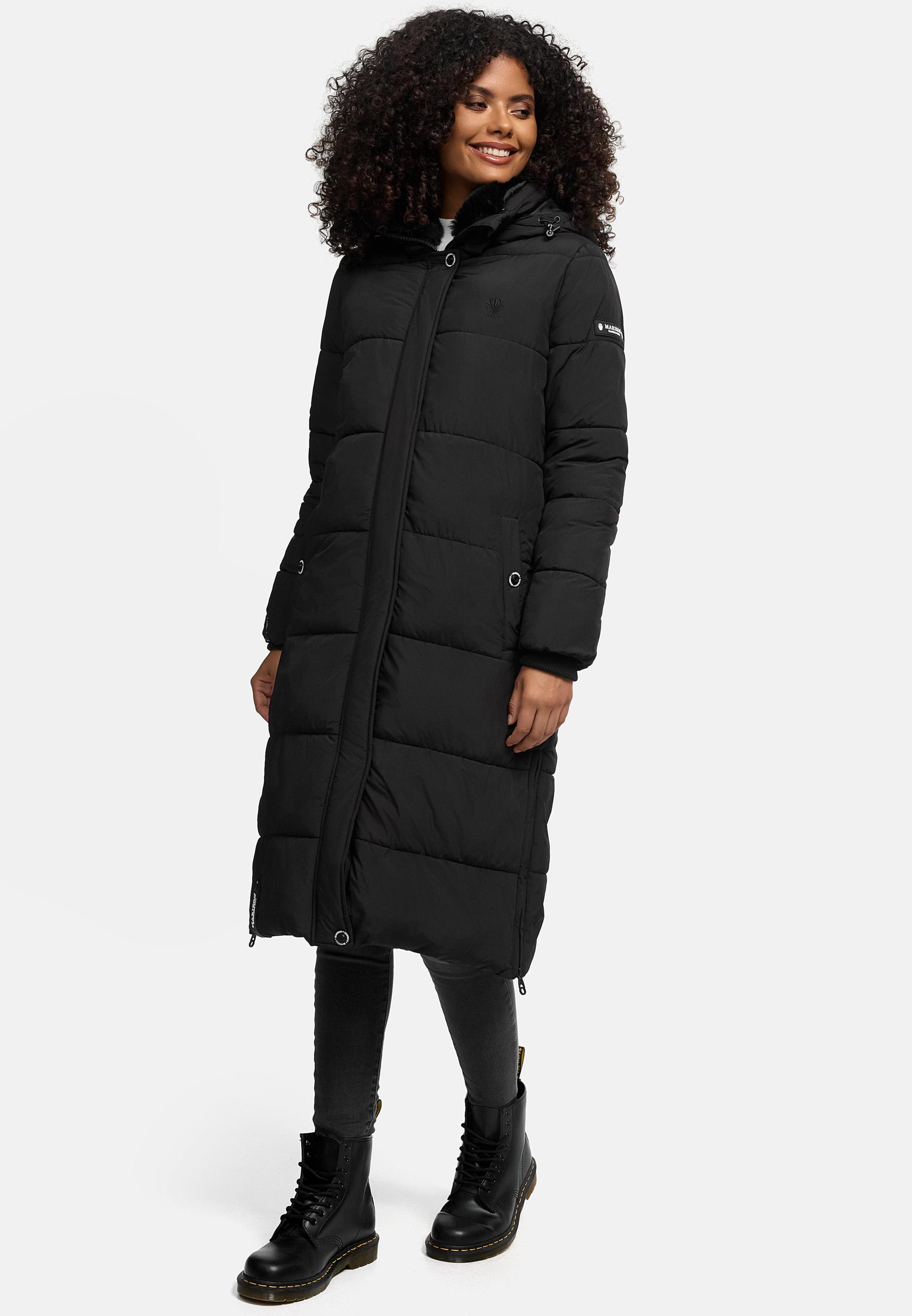 Langer Winter Steppmantel "Reliziaa" Black