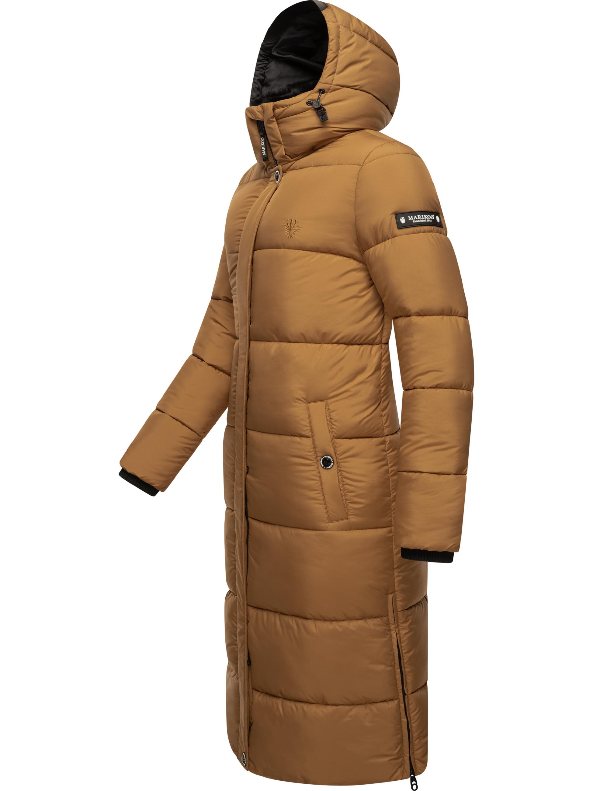 Langer Winter Steppmantel "Reliziaa" Camel