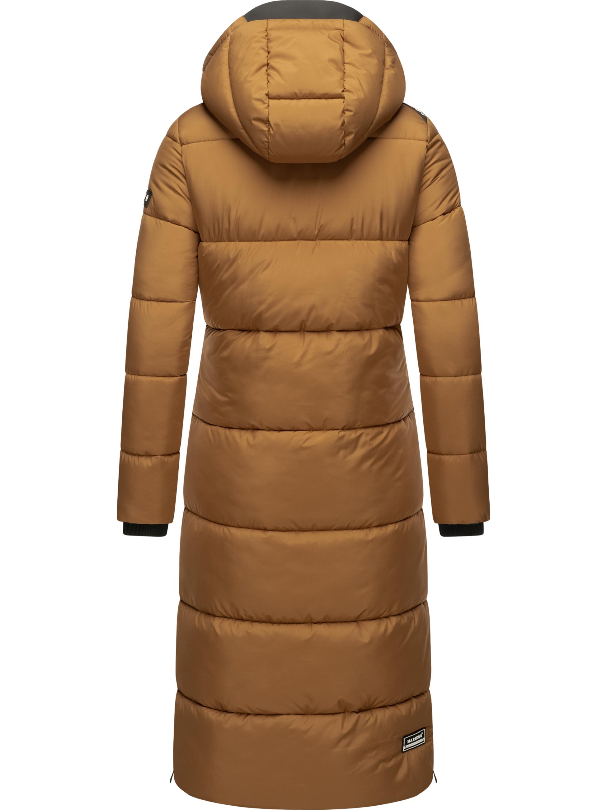 Langer Winter Steppmantel "Reliziaa" Camel