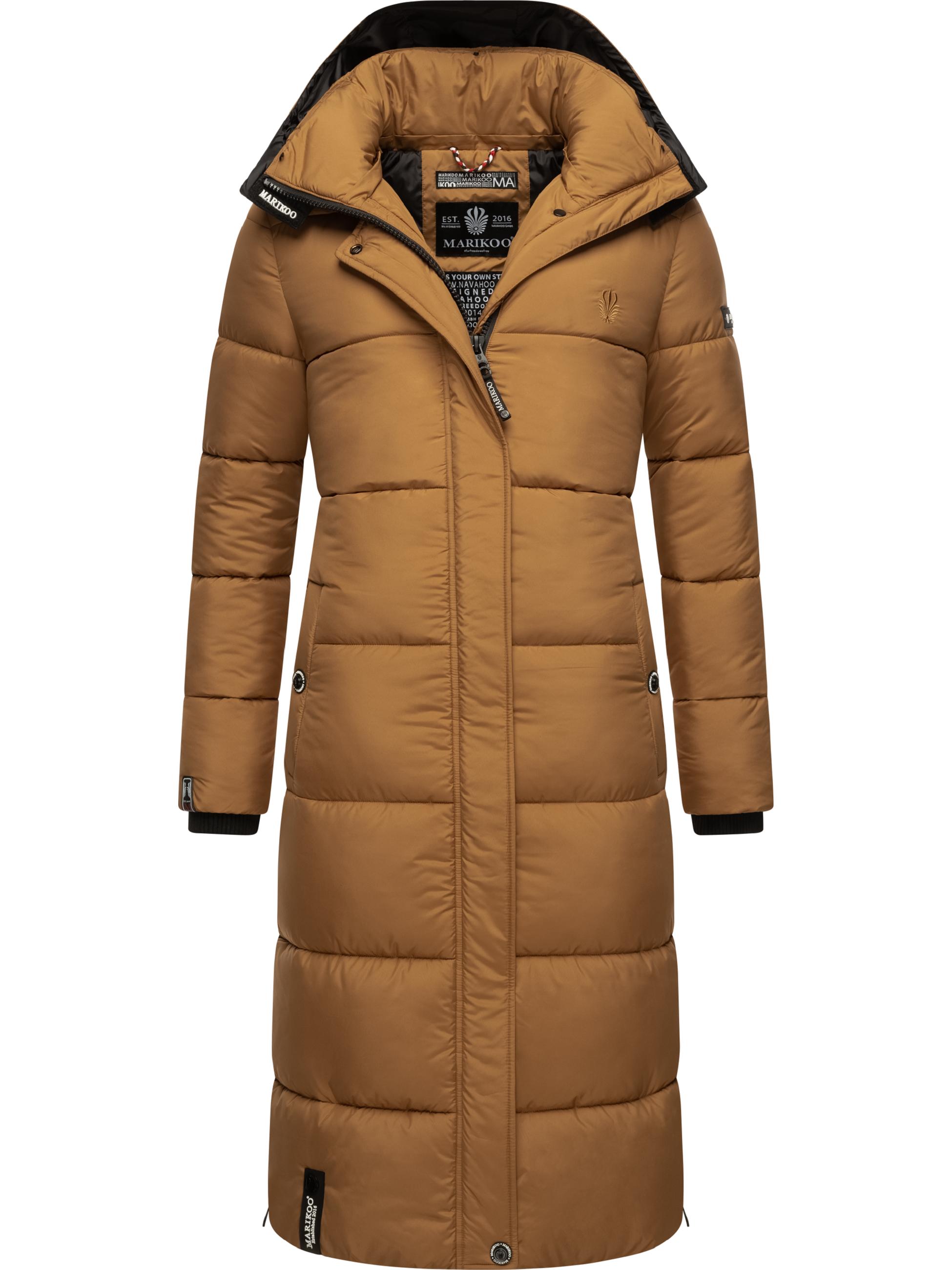 Langer Winter Steppmantel "Reliziaa" Camel