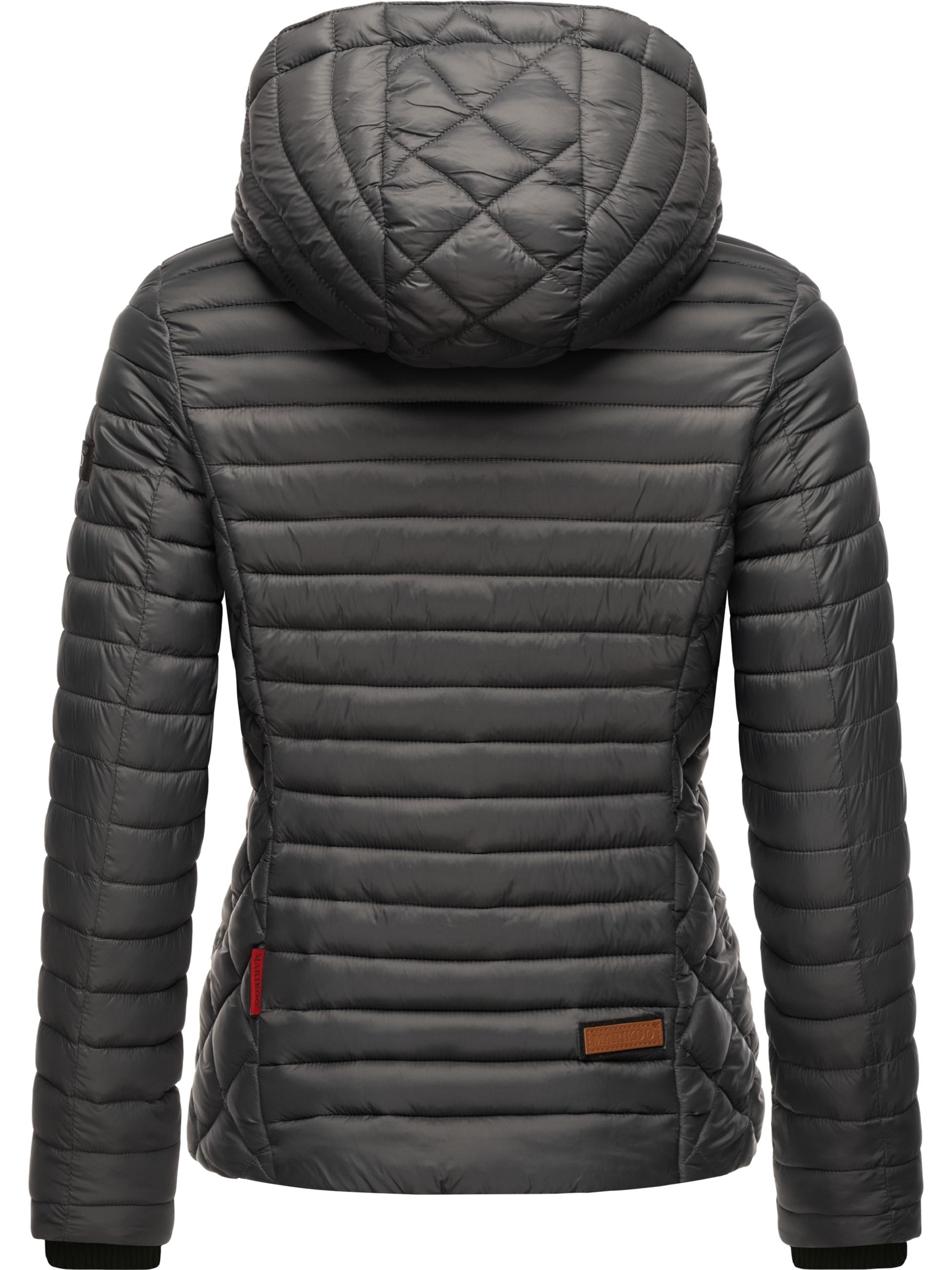 Leichte Steppjacke mit Kapuze "Samtpfote" Anthracite