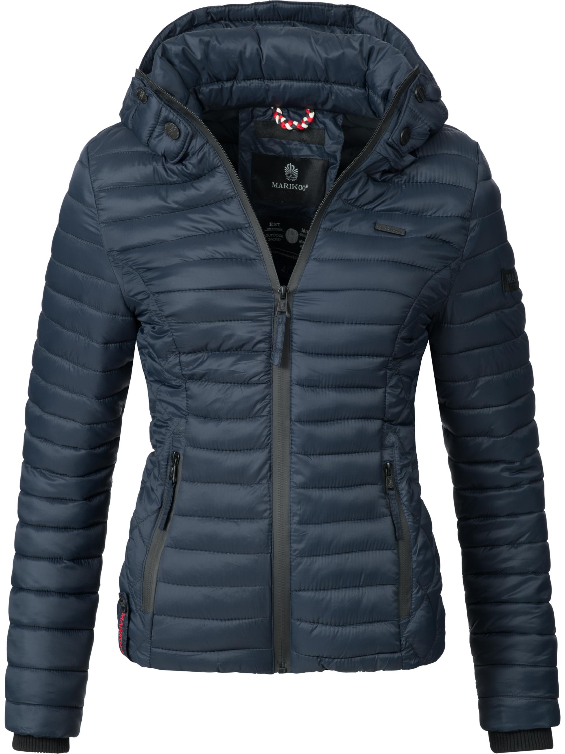 Leichte Steppjacke mit Kapuze "Samtpfote" Blau