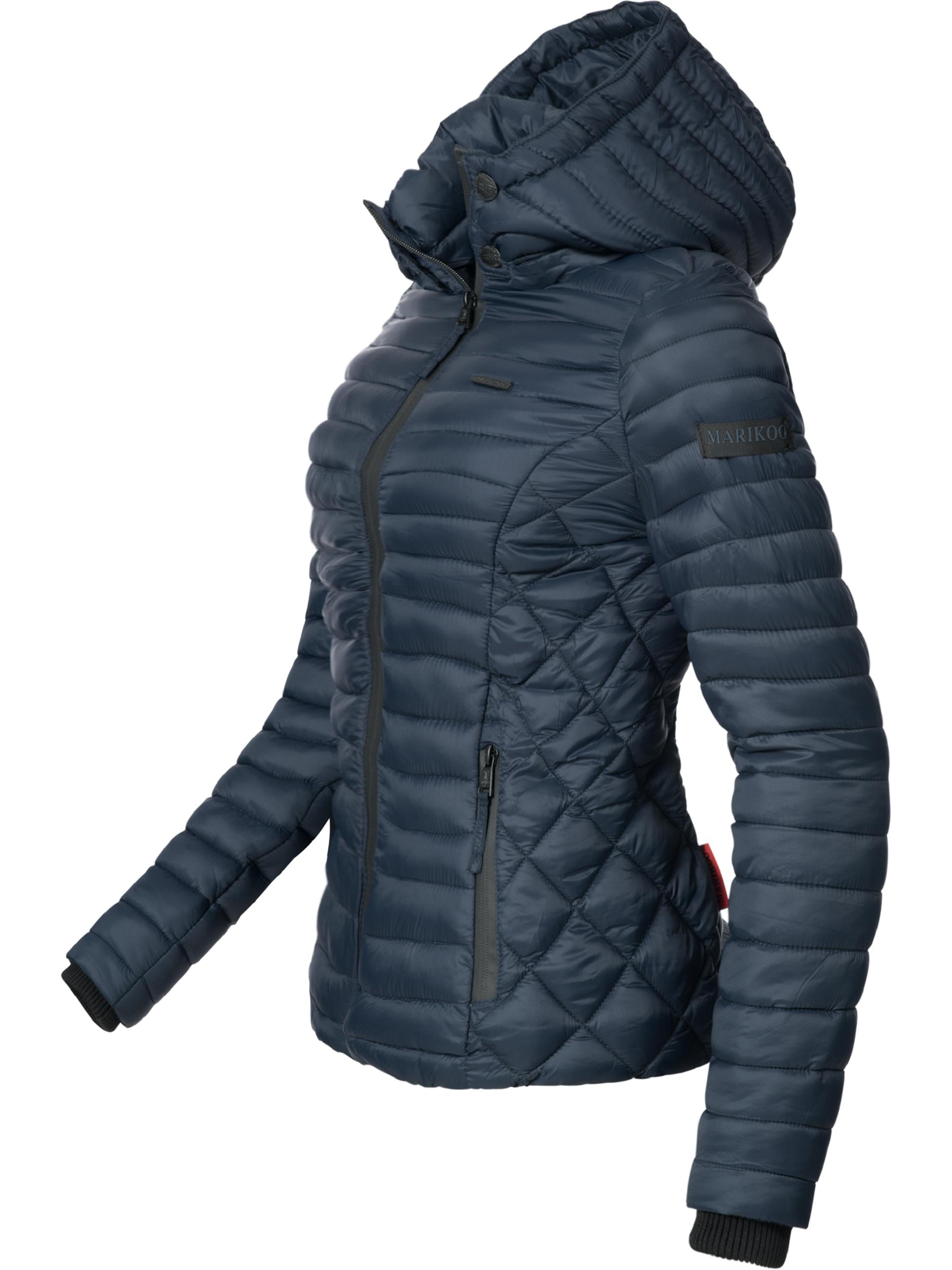 Leichte Steppjacke mit Kapuze "Samtpfote" Blau