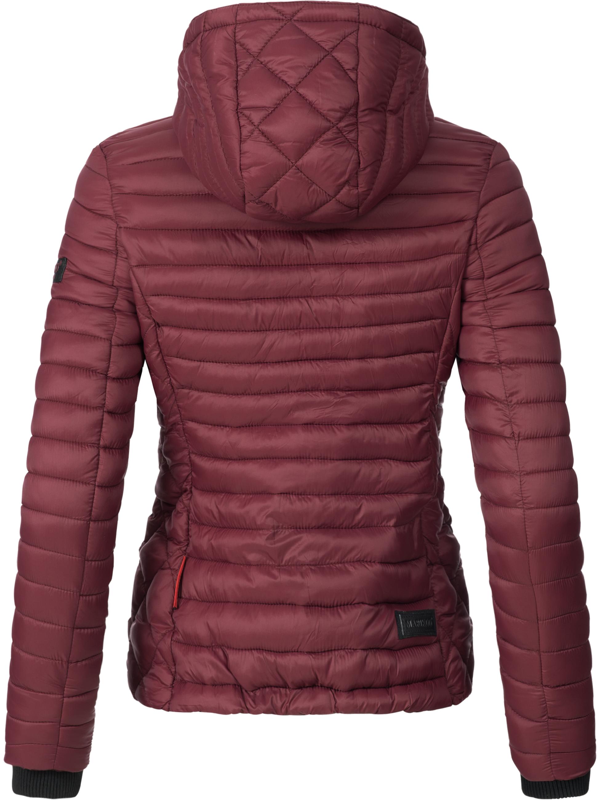 Leichte Steppjacke mit Kapuze "Samtpfote" Bordeaux