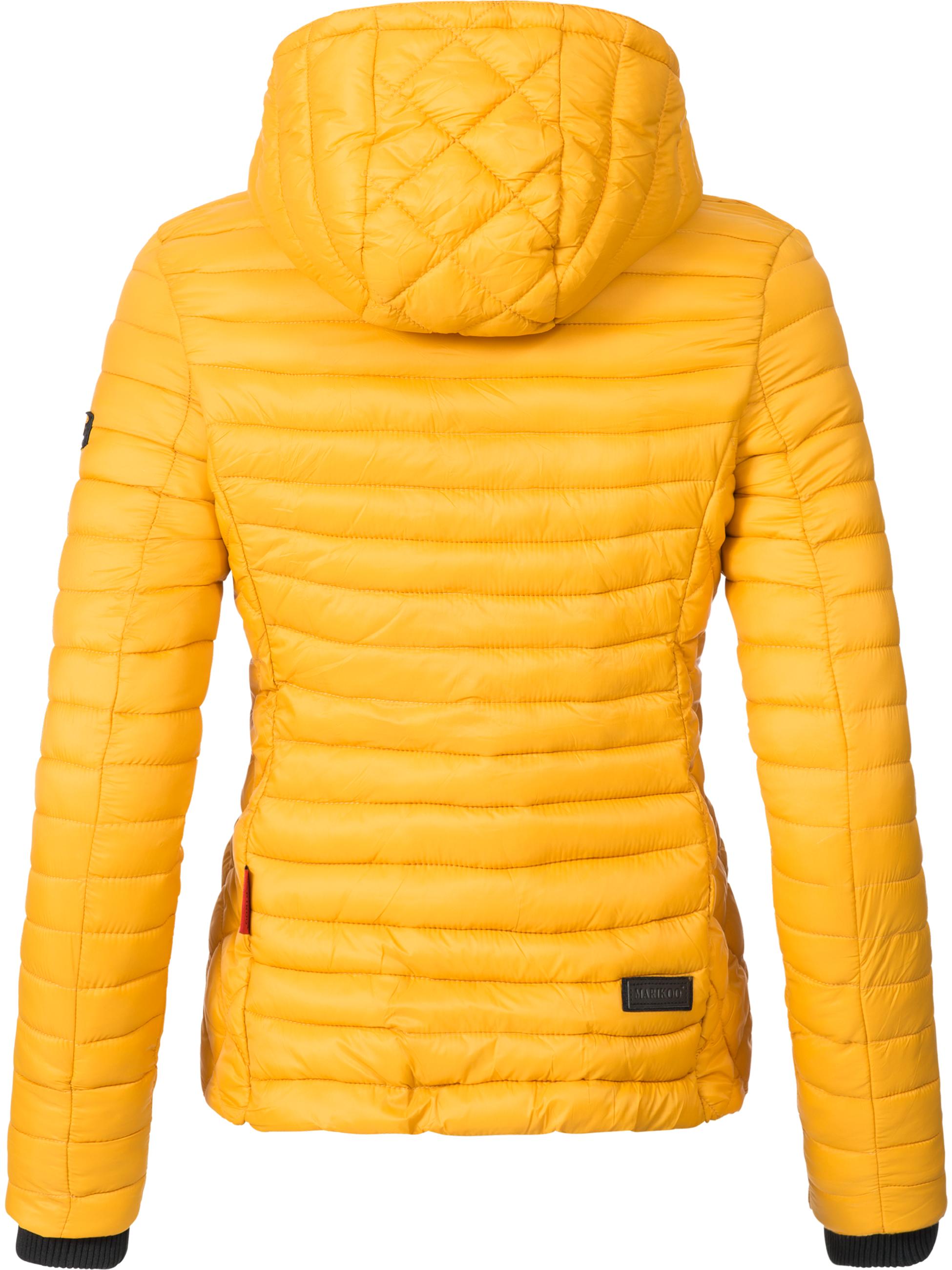 Leichte Steppjacke mit Kapuze "Samtpfote" Gelb