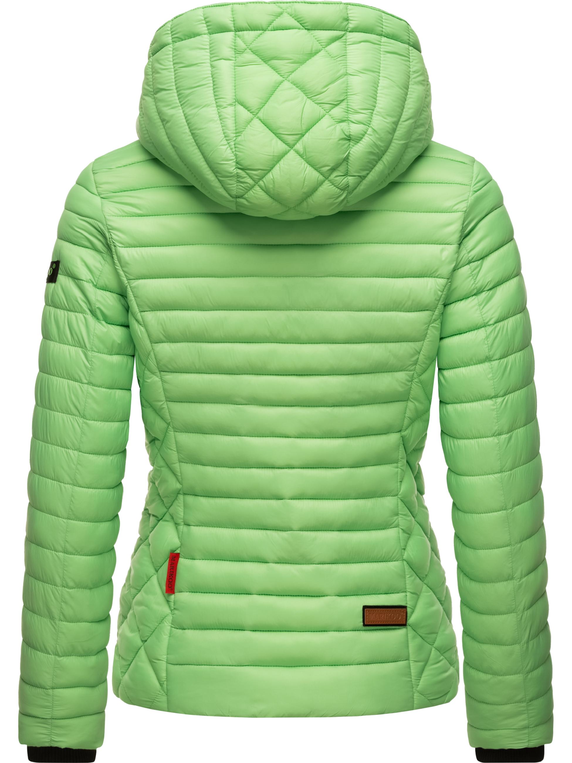 Leichte Steppjacke mit Kapuze "Samtpfote" Jade Green