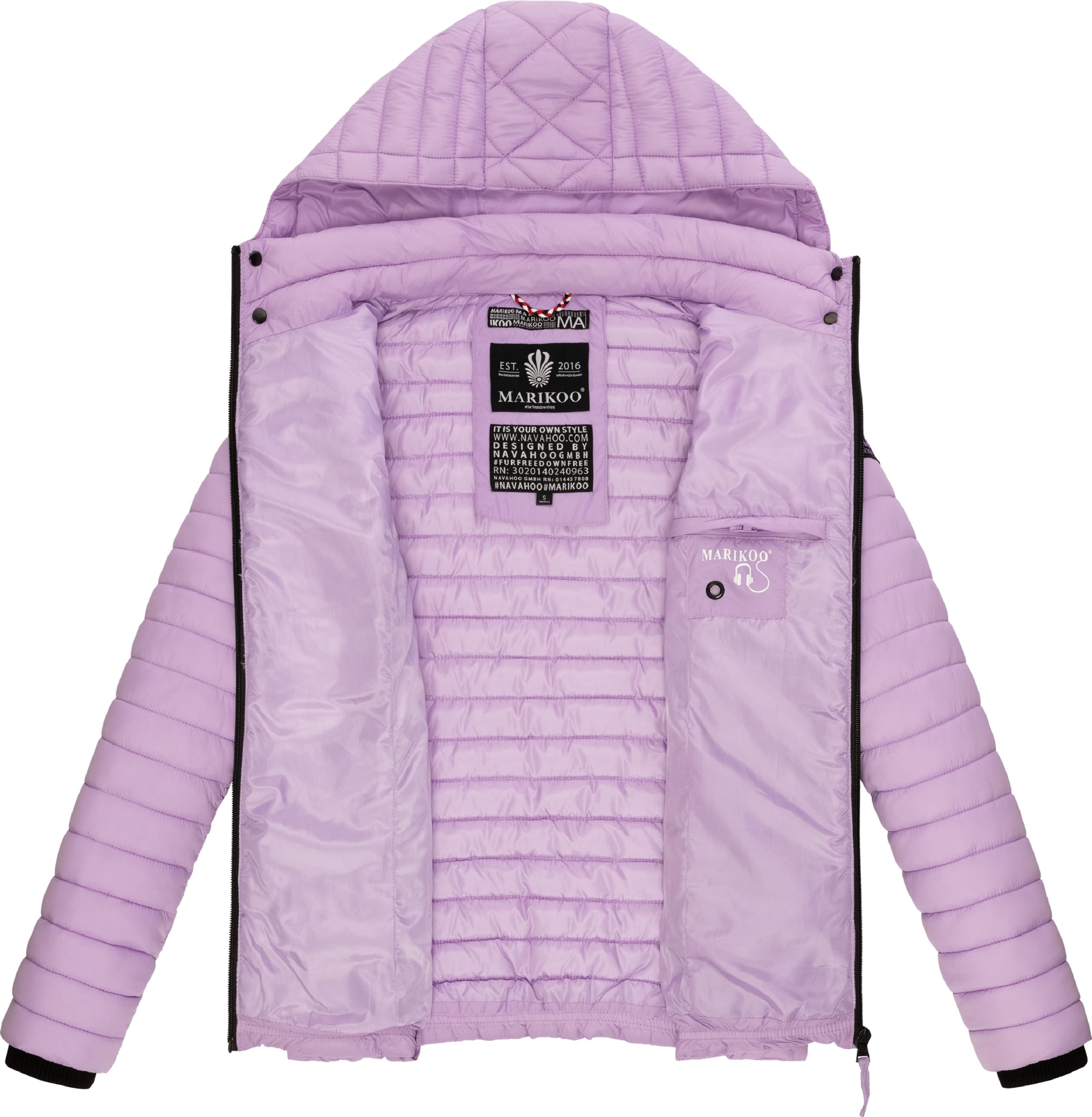 Leichte Steppjacke mit Kapuze "Samtpfote" Light Lilac