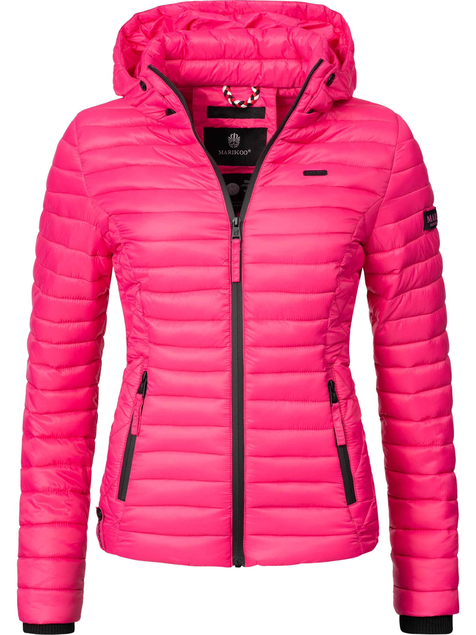 Leichte Steppjacke mit Kapuze "Samtpfote" Pink