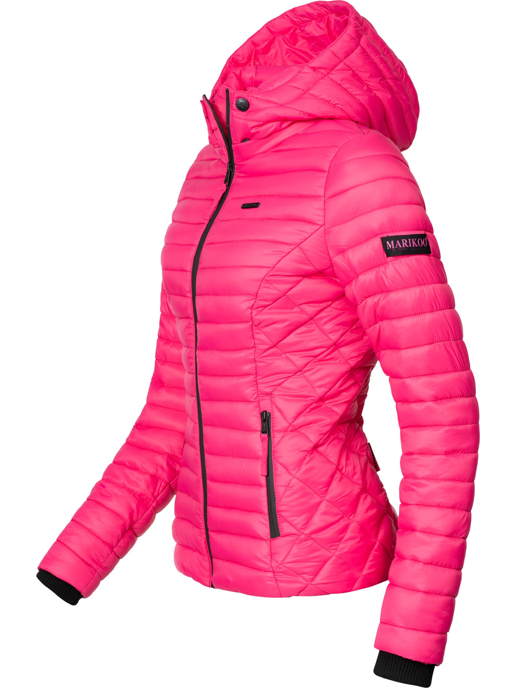 Leichte Steppjacke mit Kapuze "Samtpfote" Pink