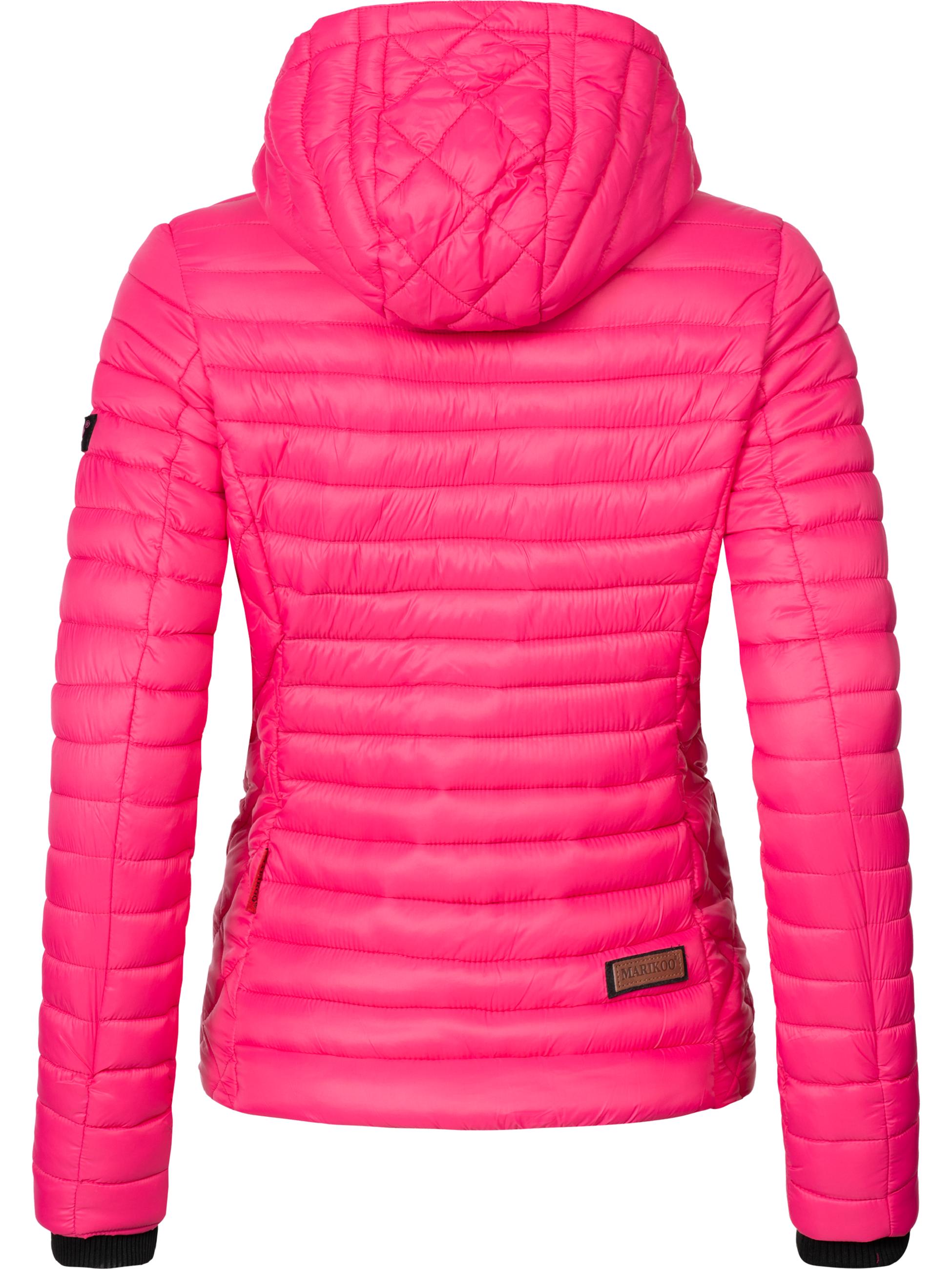 Leichte Steppjacke mit Kapuze "Samtpfote" Pink