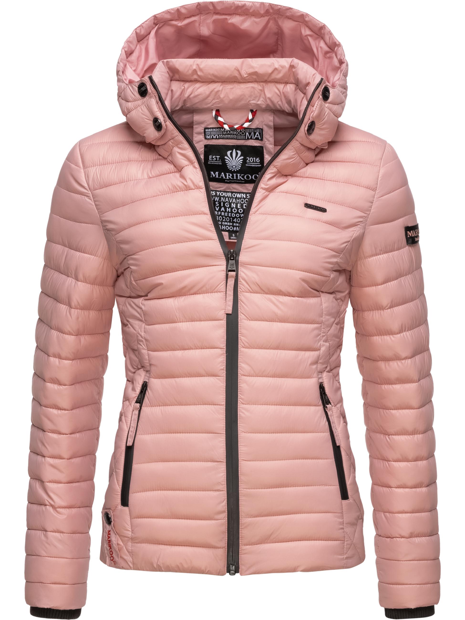 Leichte Steppjacke mit Kapuze "Samtpfote" Powder Rose