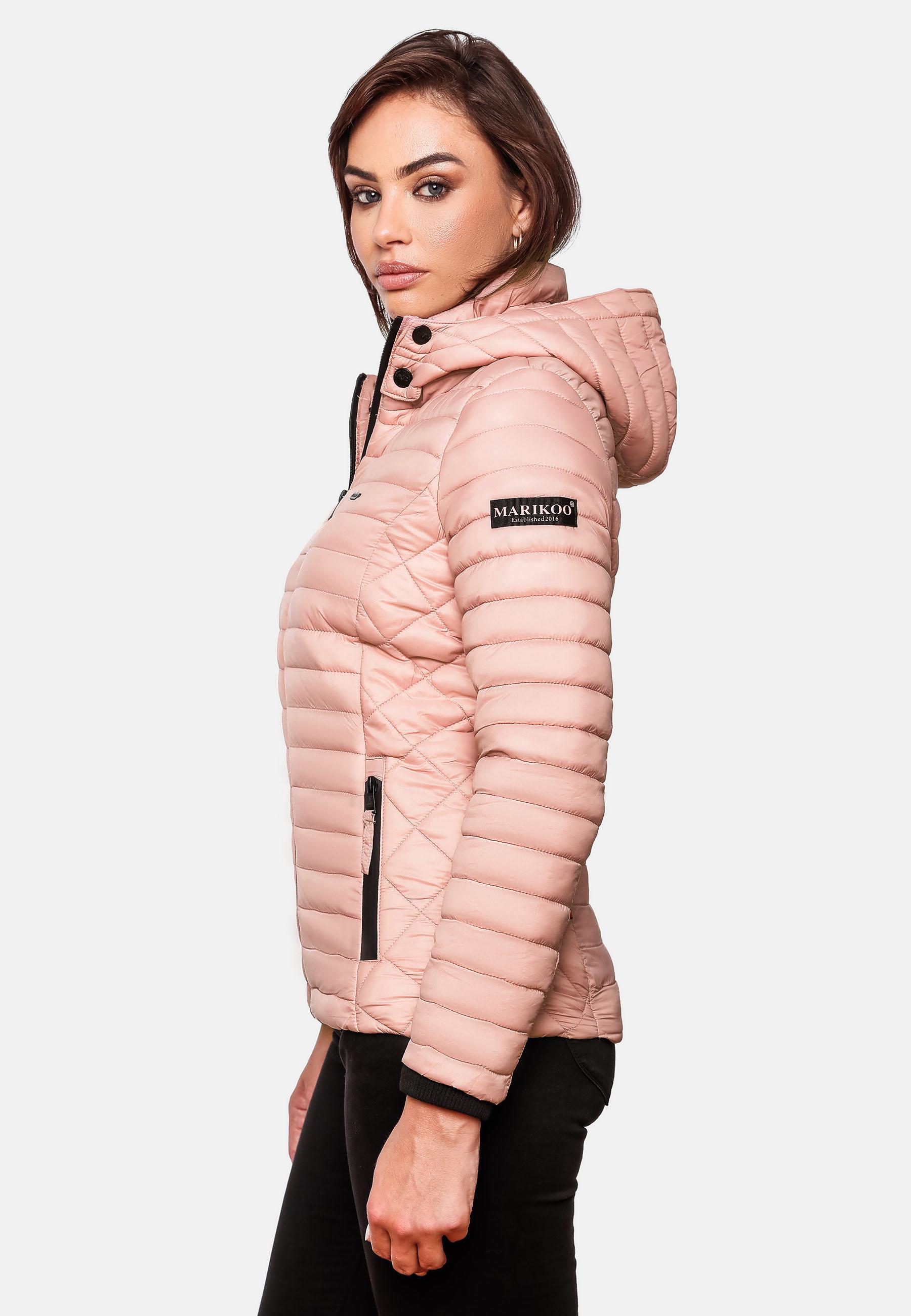 Leichte Steppjacke mit Kapuze "Samtpfote" Powder Rose