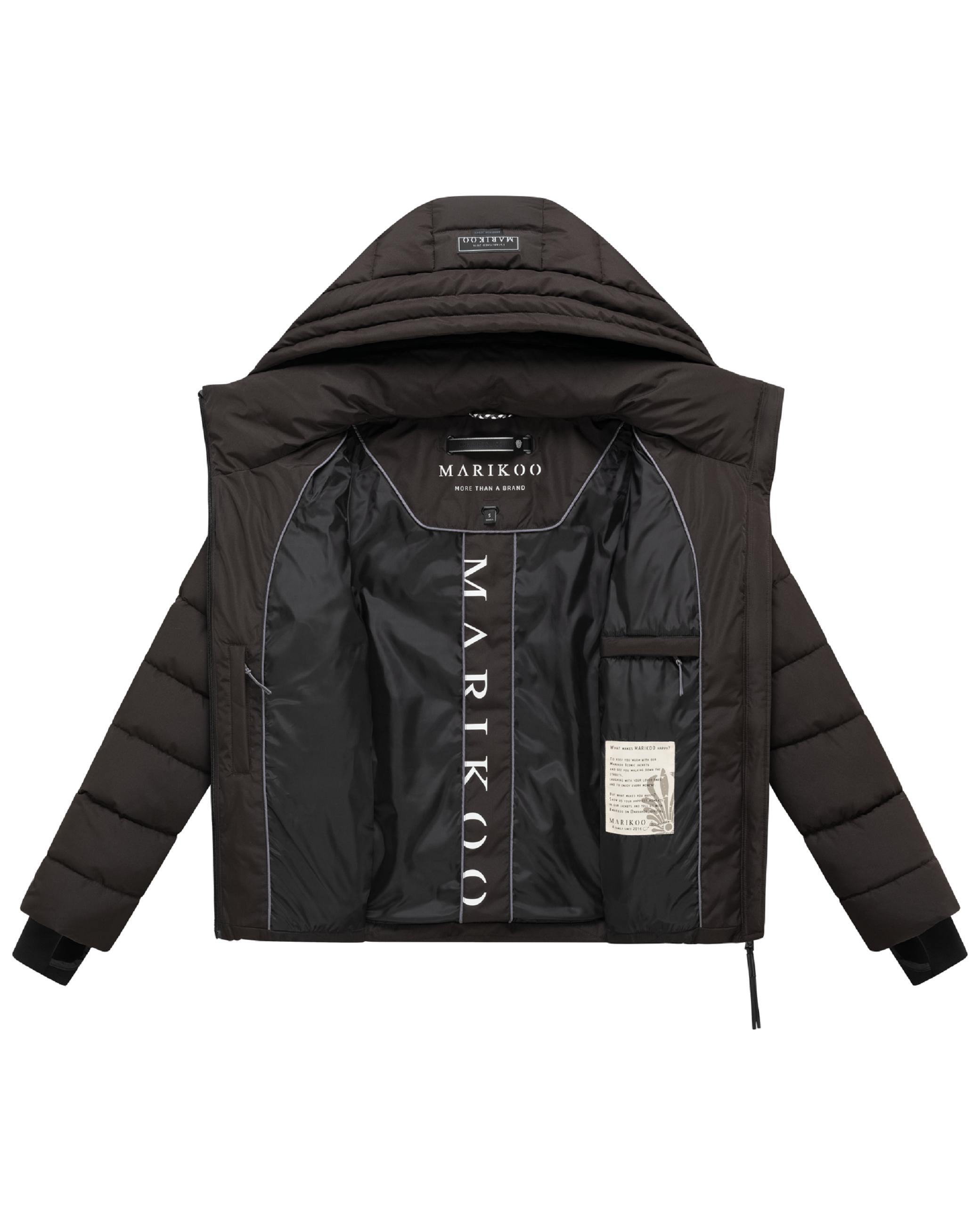 Steppjacke mit Kapuze "Samuiaa XVI" Choco