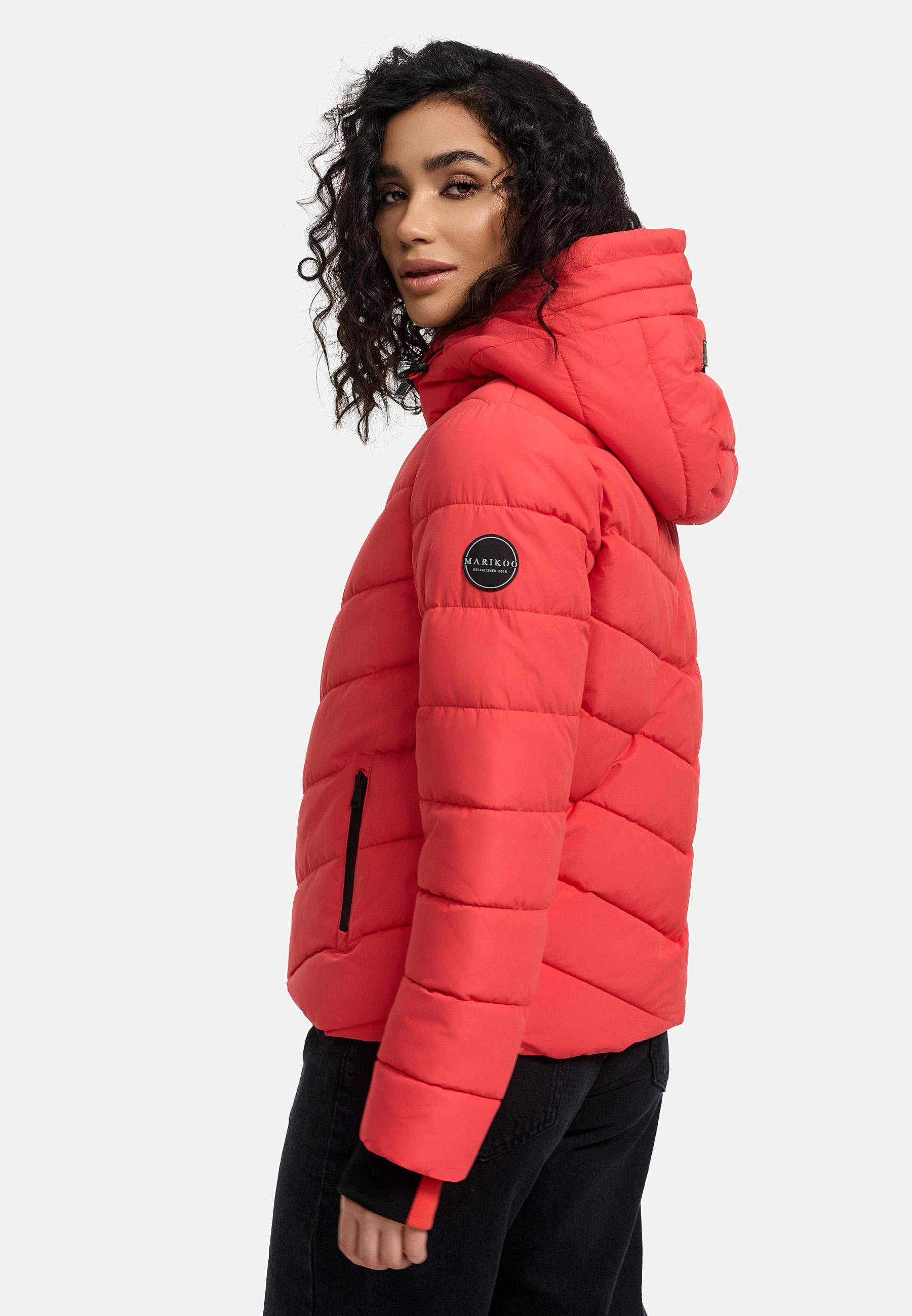 Steppjacke mit Kapuze "Samuiaa XVI" Coral Red