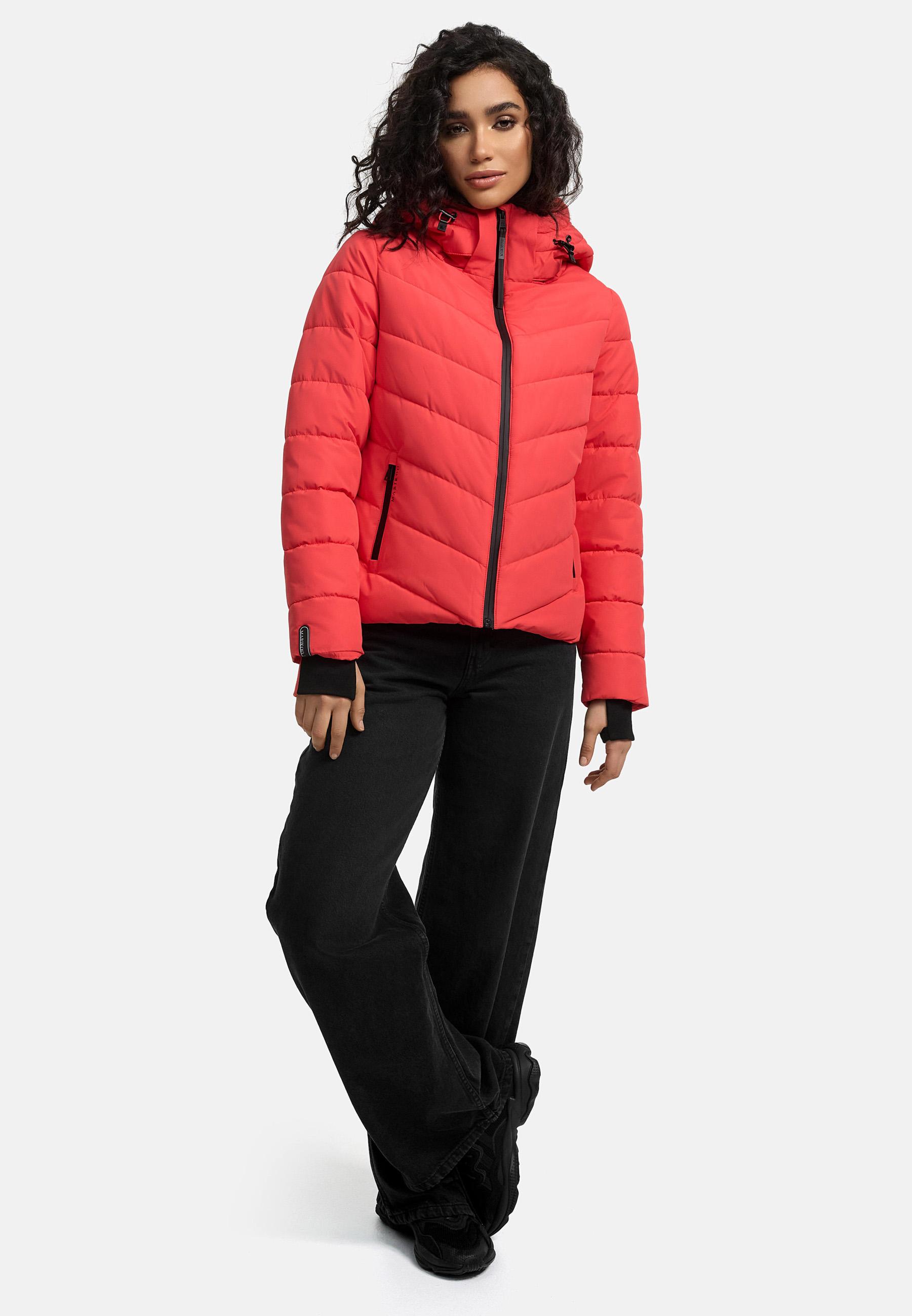 Steppjacke mit Kapuze "Samuiaa XVI" Coral Red