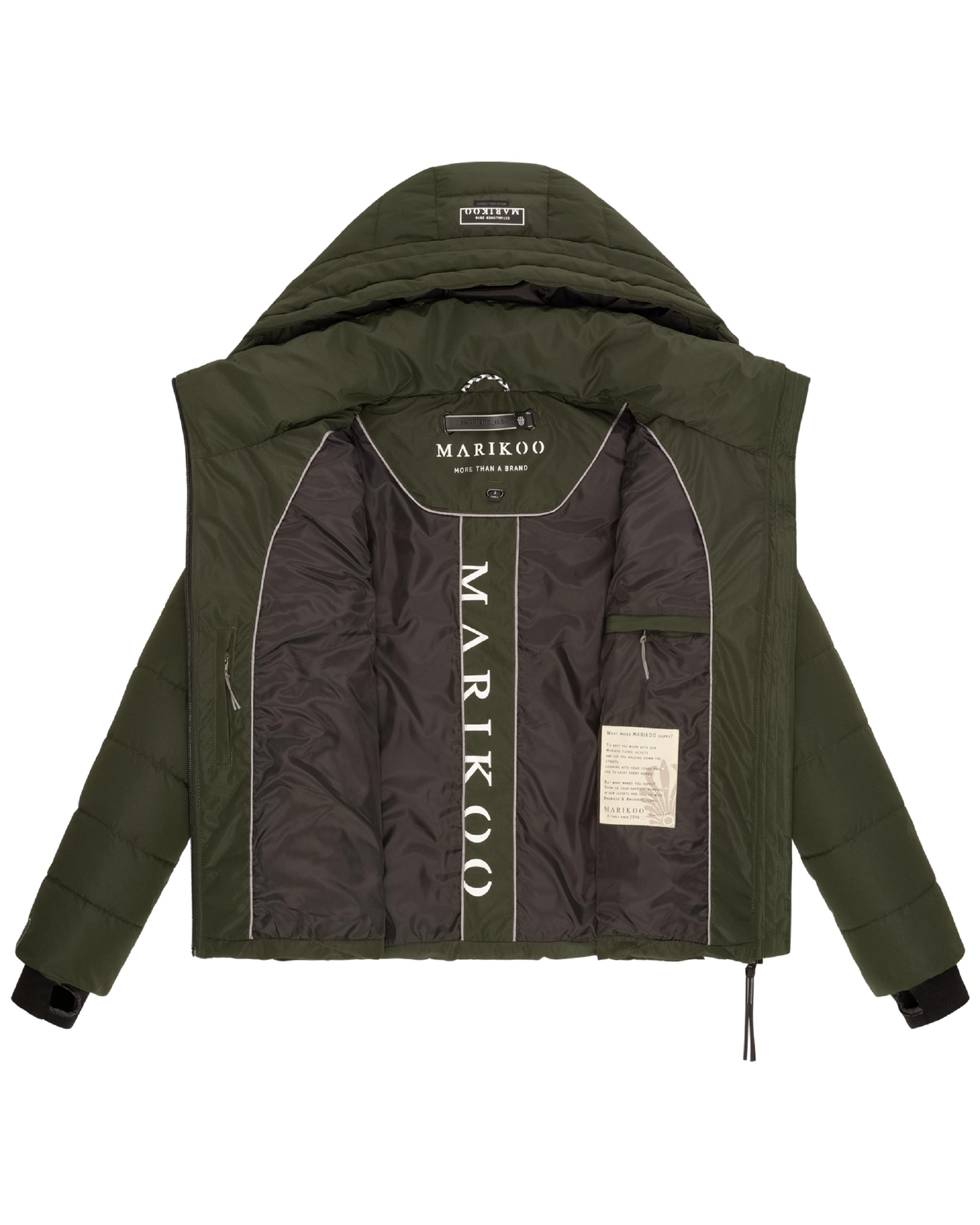 Steppjacke mit Kapuze "Samuiaa XVI" Dark Olive