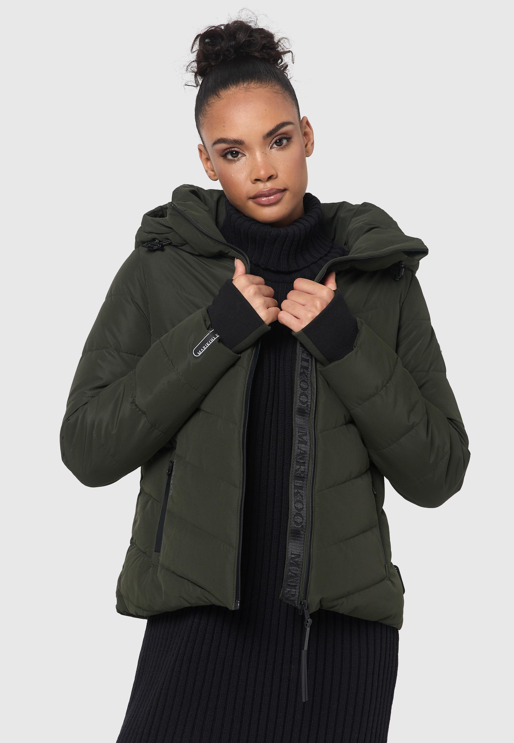 Steppjacke mit Kapuze "Samuiaa XVI" Dark Olive