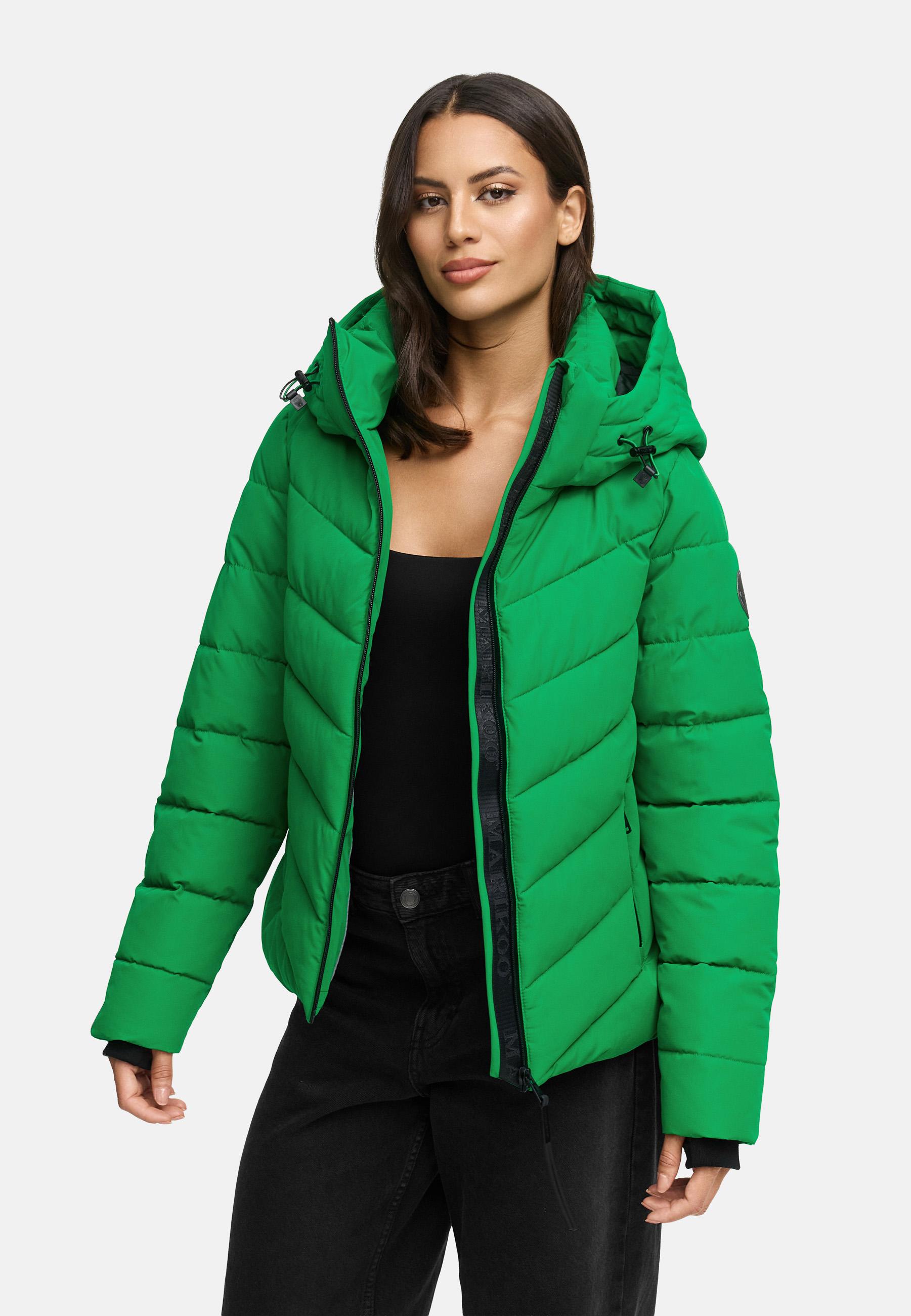 Steppjacke mit Kapuze "Samuiaa XVI" Smaragd Green