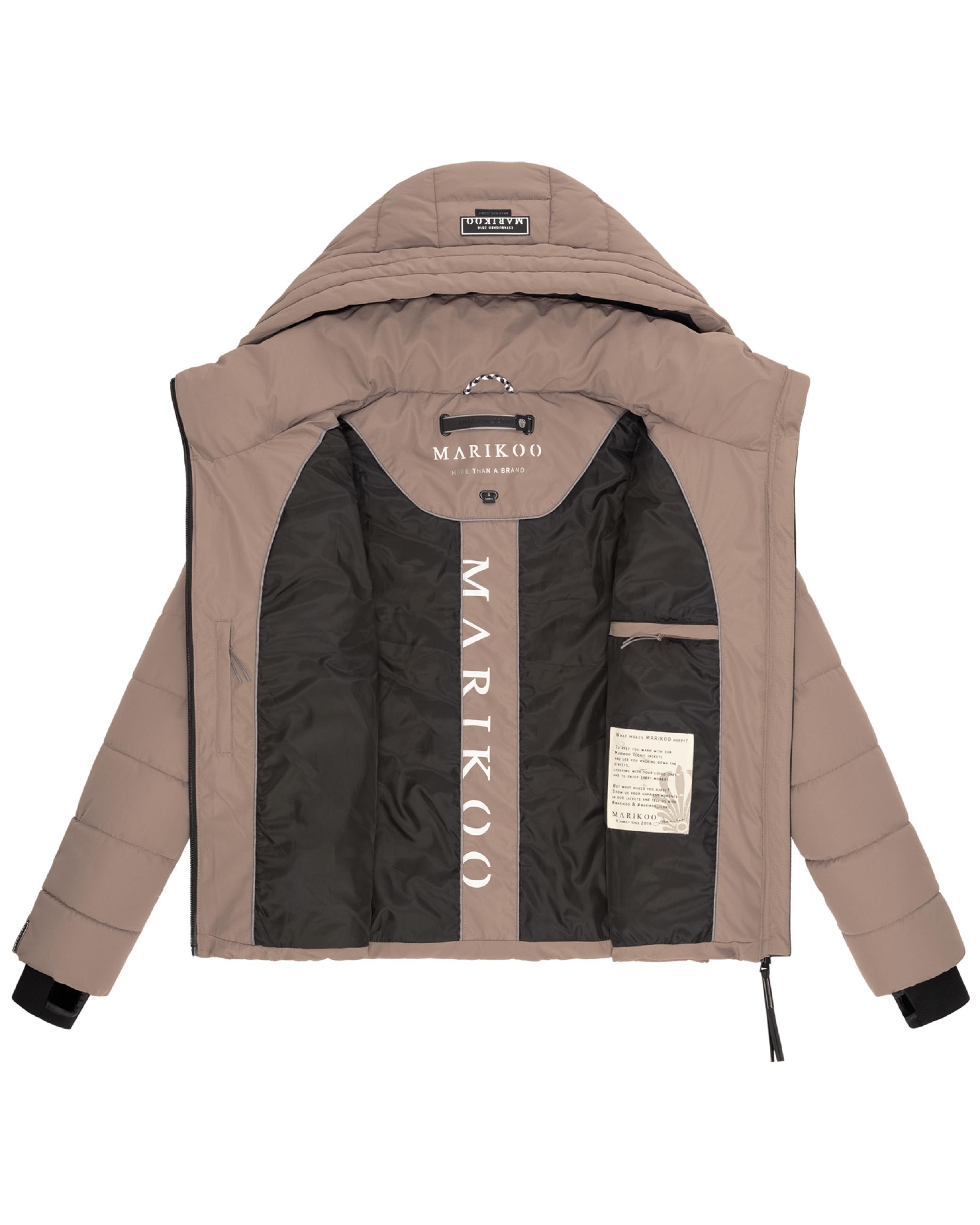 Steppjacke mit Kapuze "Samuiaa XVI" Taupe Grey