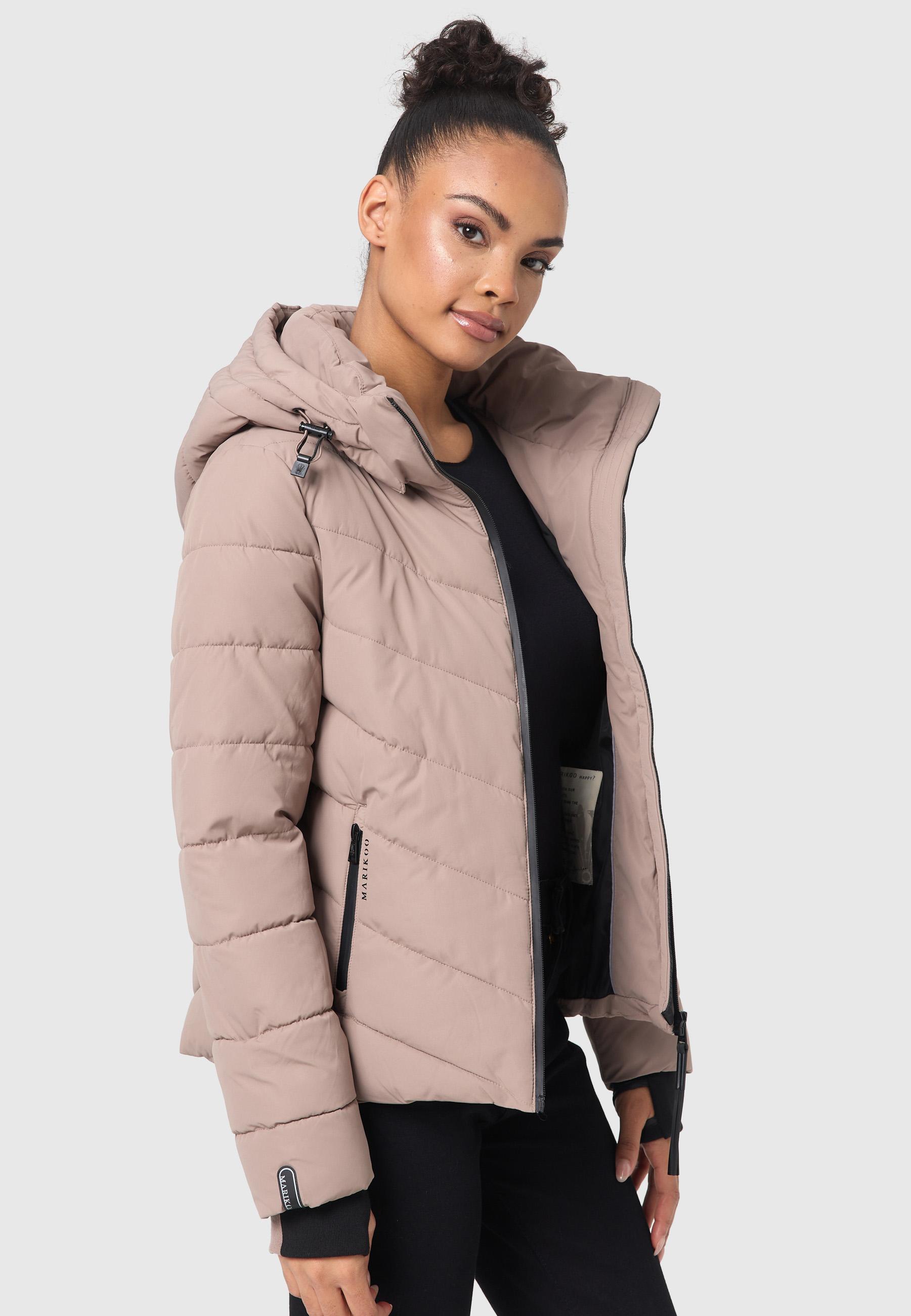 Steppjacke mit Kapuze "Samuiaa XVI" Taupe Grey