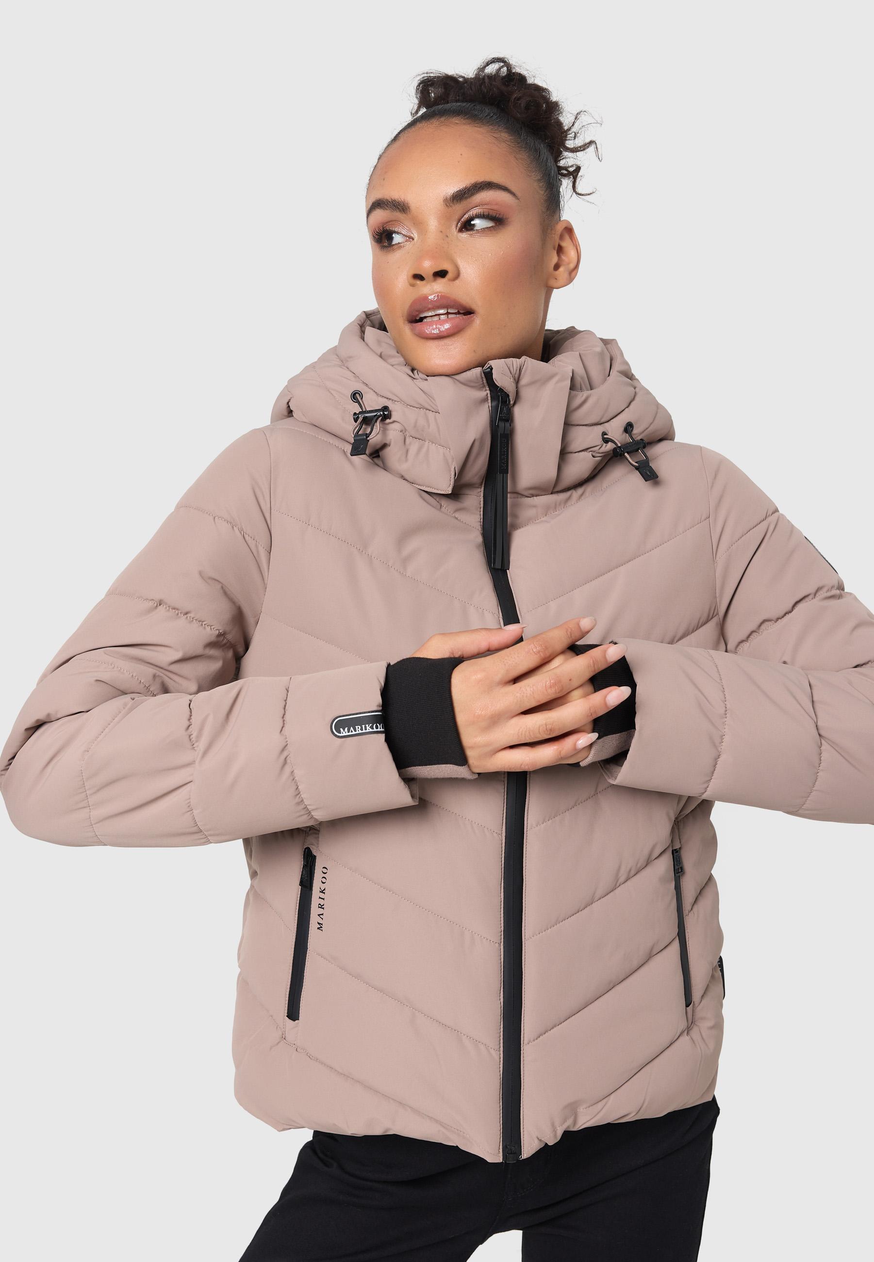 Steppjacke mit Kapuze "Samuiaa XVI" Taupe Grey