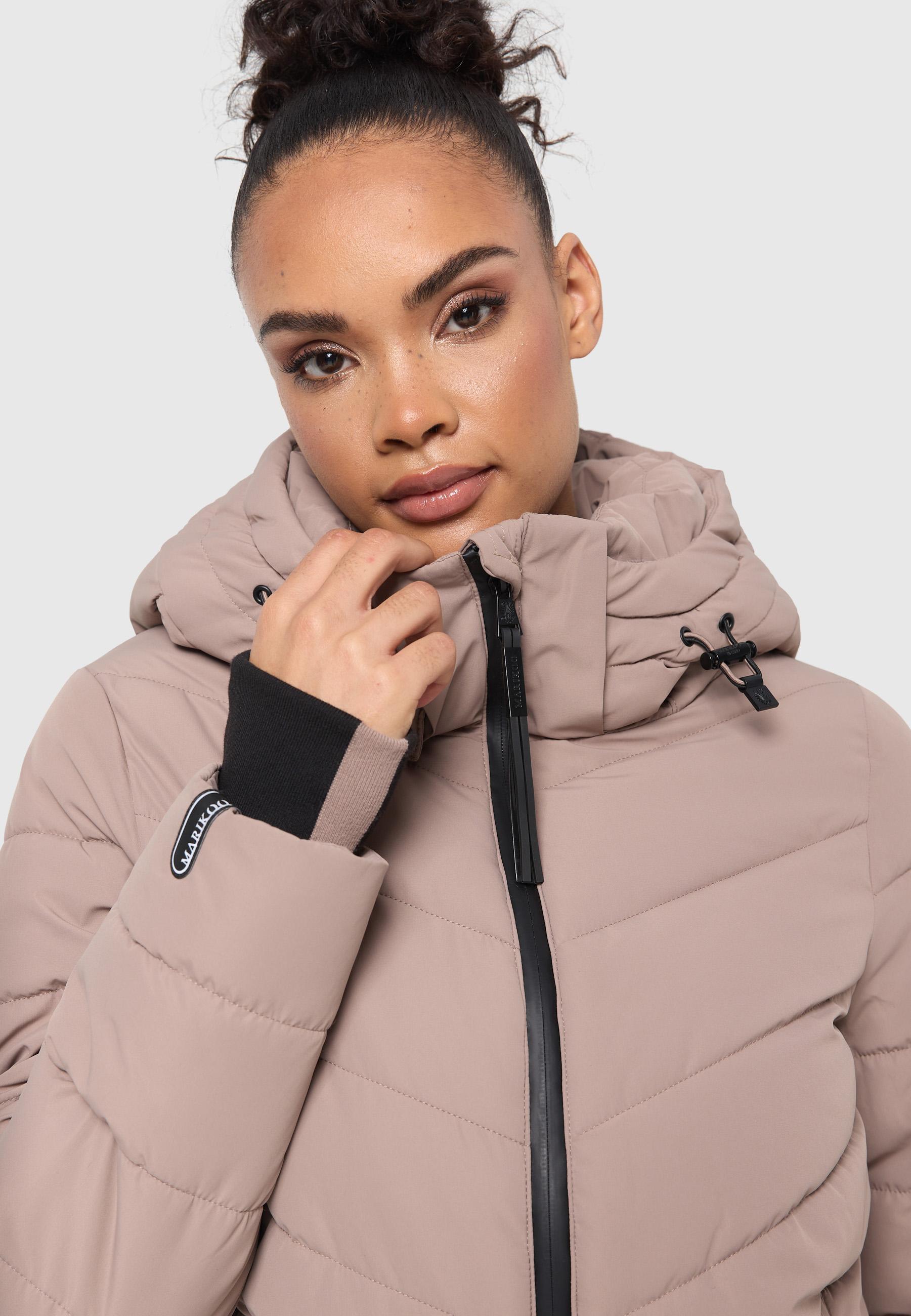 Steppjacke mit Kapuze "Samuiaa XVI" Taupe Grey