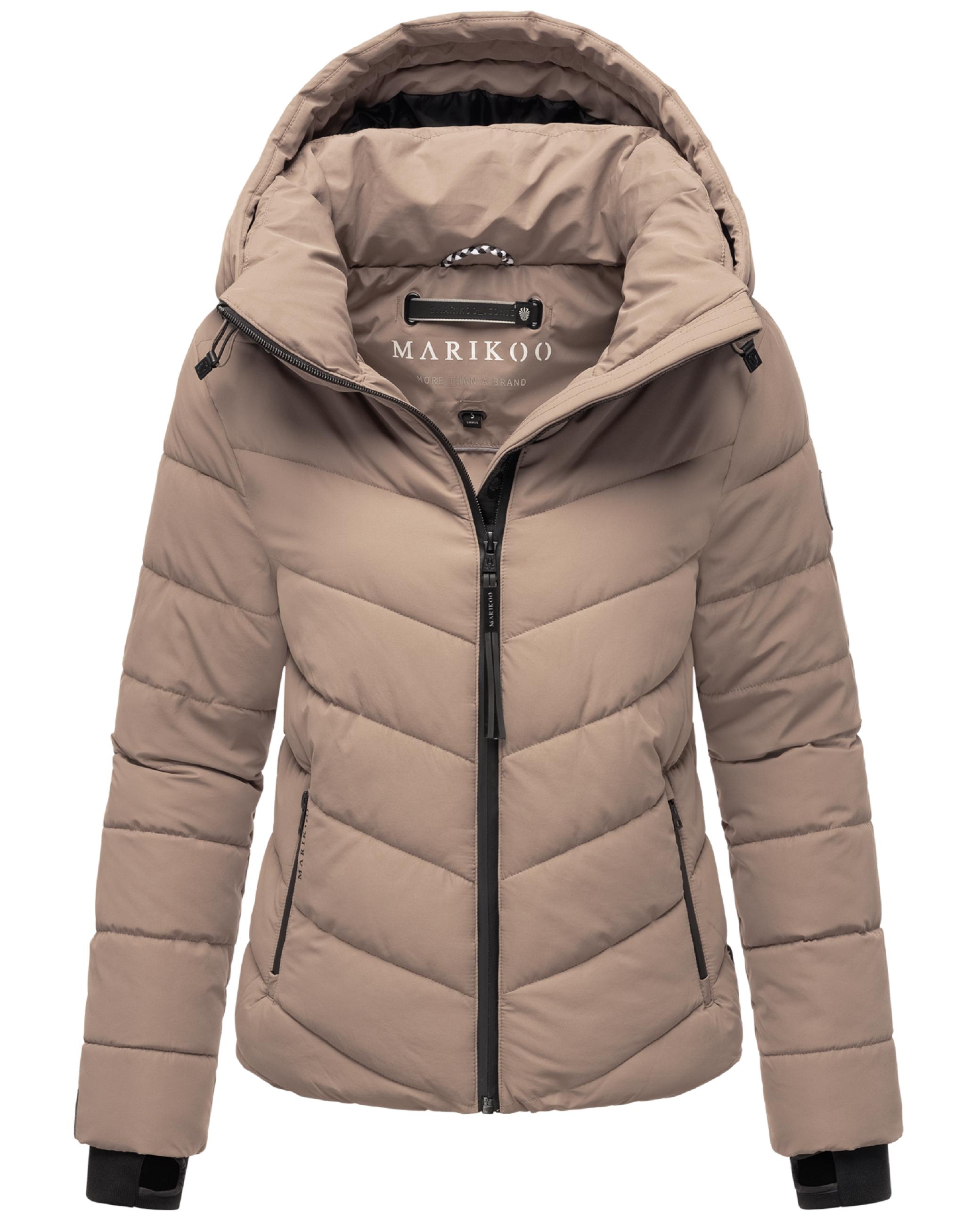 Steppjacke mit Kapuze "Samuiaa XVI" Taupe Grey