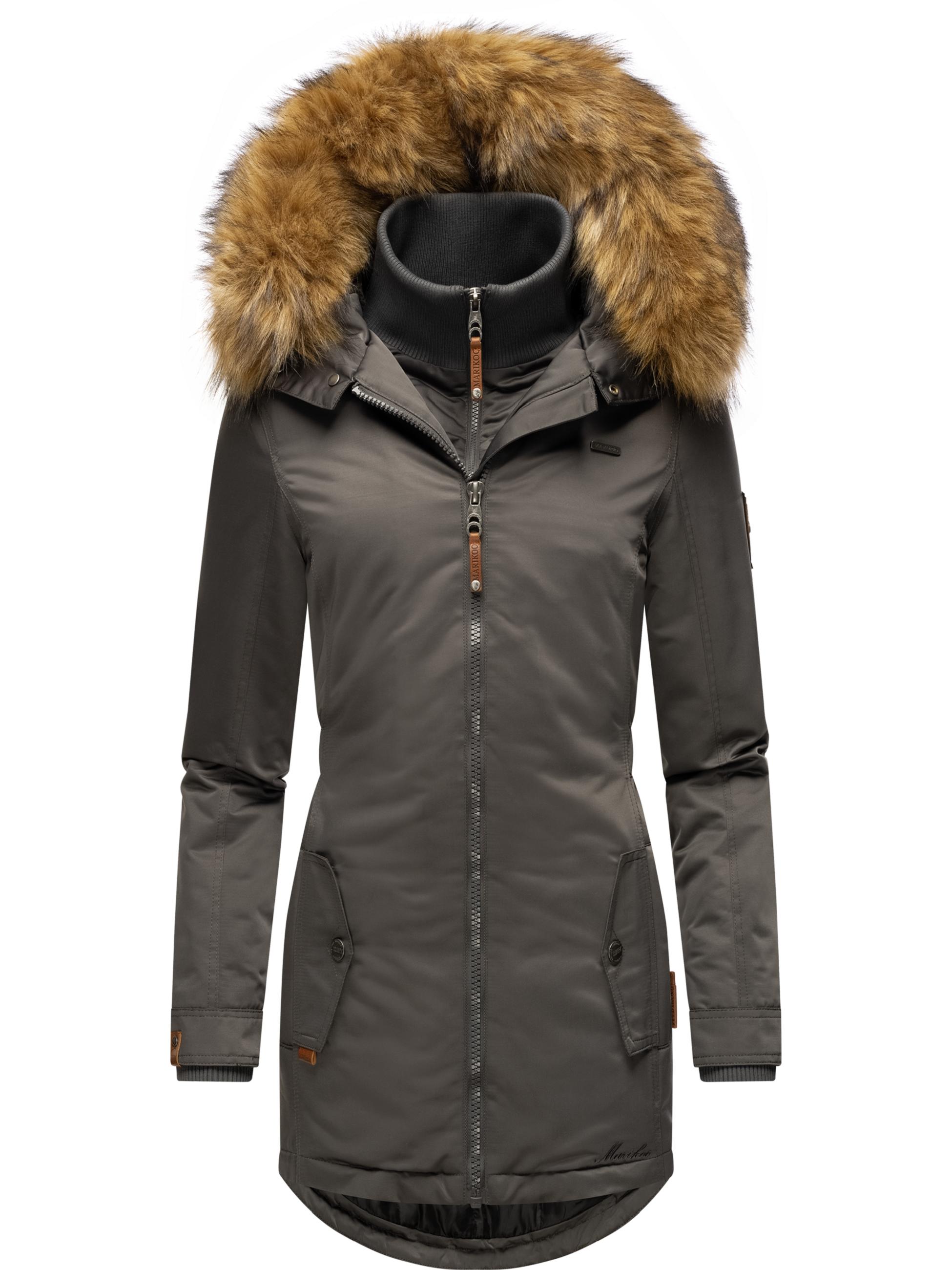 Winterparka mit abnehmbarem Kunstfell "Sanakoo" Anthracite