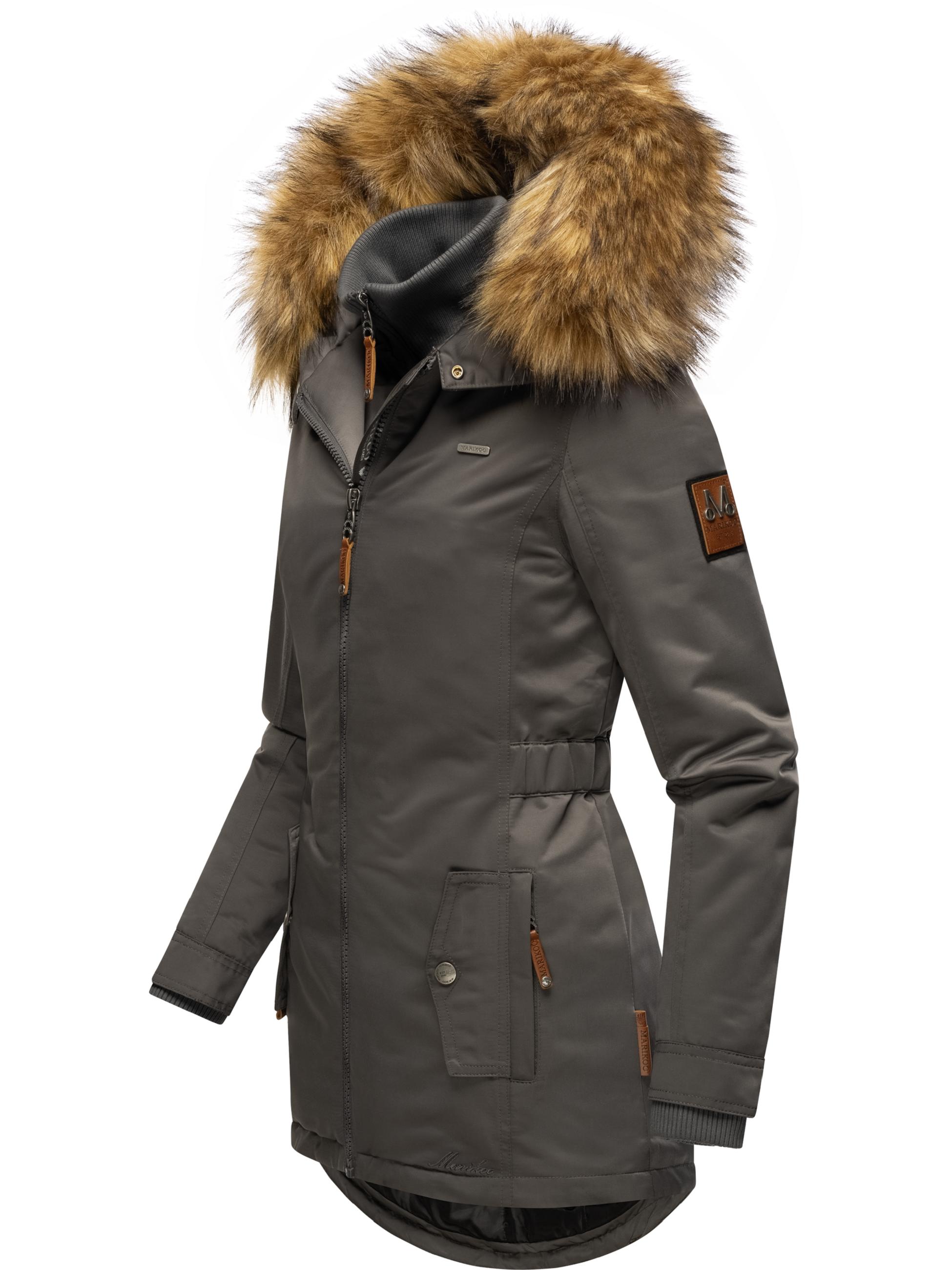 Winterparka mit abnehmbarem Kunstfell "Sanakoo" Anthracite