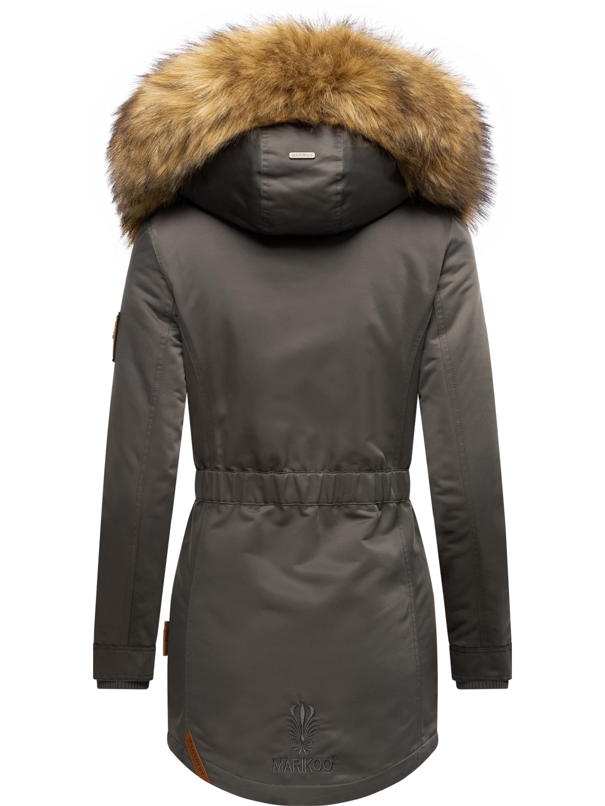 Winterparka mit abnehmbarem Kunstfell "Sanakoo" Anthracite