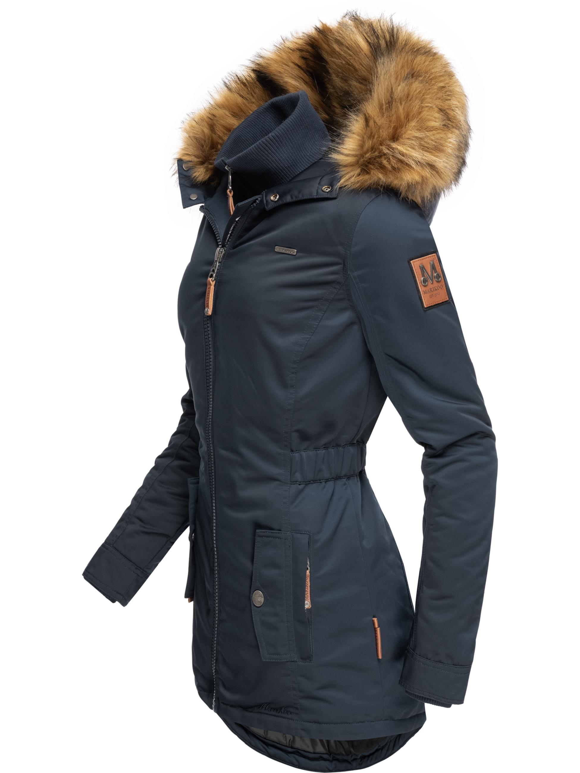 Winterparka mit abnehmbarem Kunstfell "Sanakoo" Blau